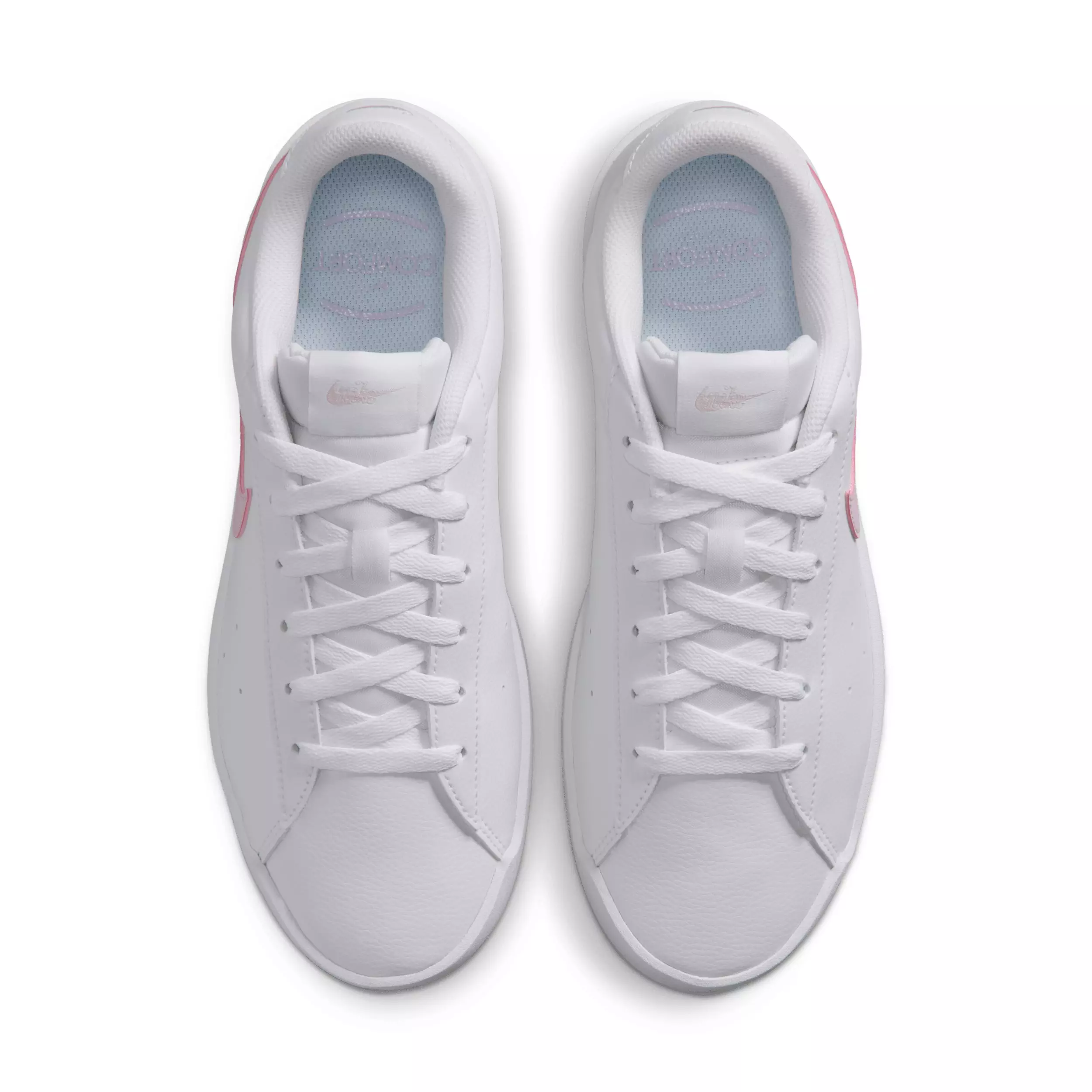 Nike Court Heritage SL "White/White/Bleached Lilac" Women's Shoe - WHITE/WHITE/LILAC