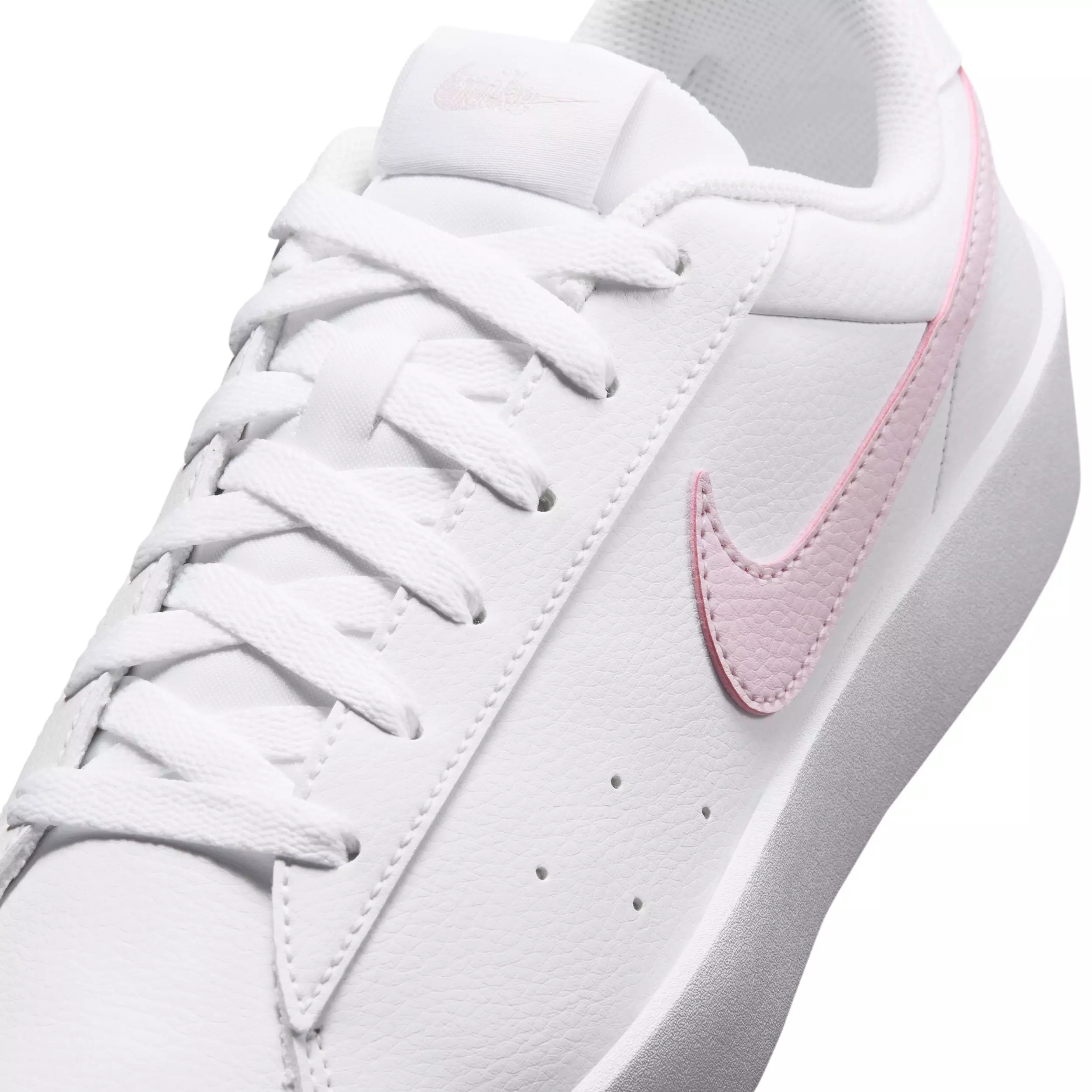 Nike Court Heritage SL "White/White/Bleached Lilac" Women's Shoe - WHITE/WHITE/LILAC