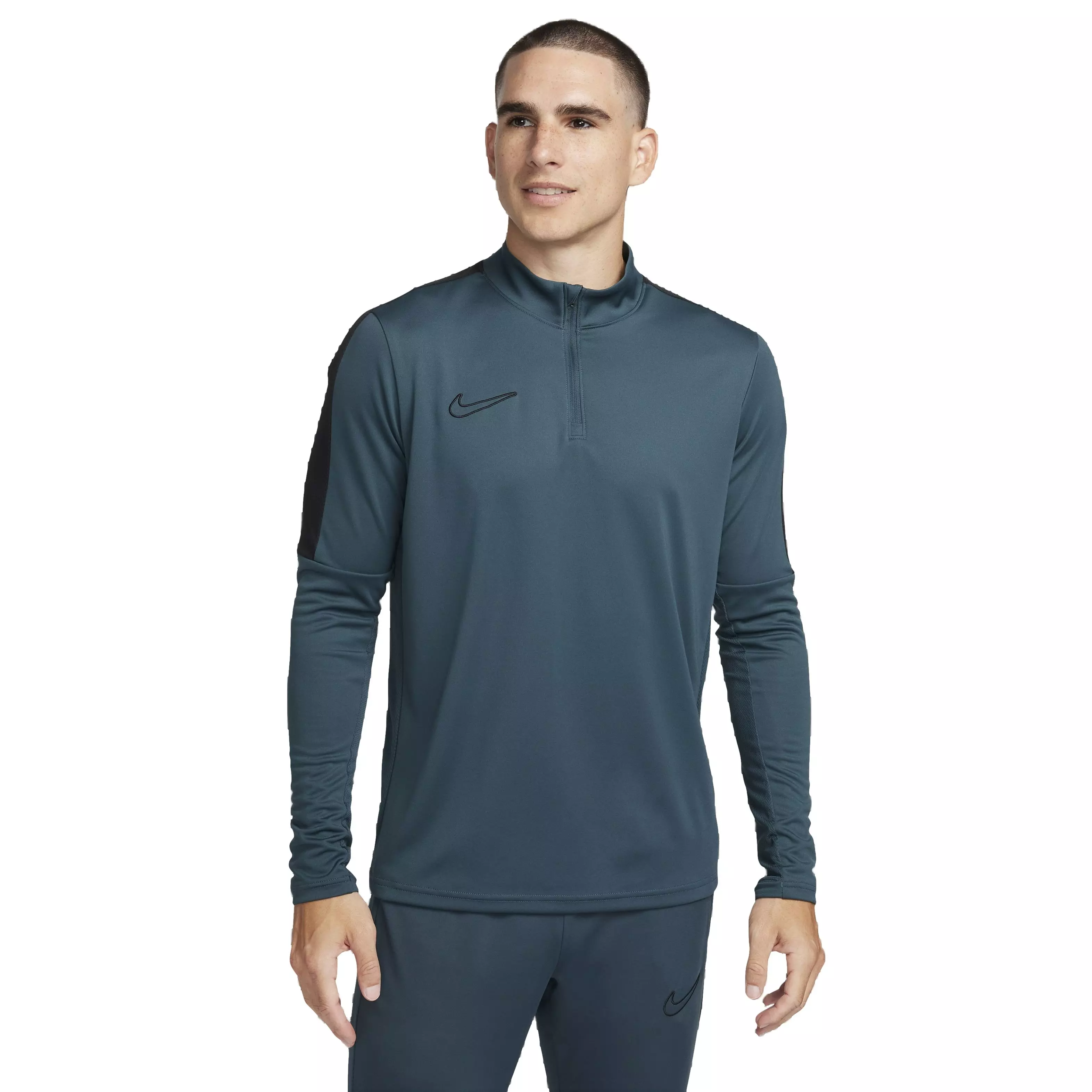 Nike Men's Dri-FIT 1/2 Zip Academy 23 Soccer Top - Green - GREEN