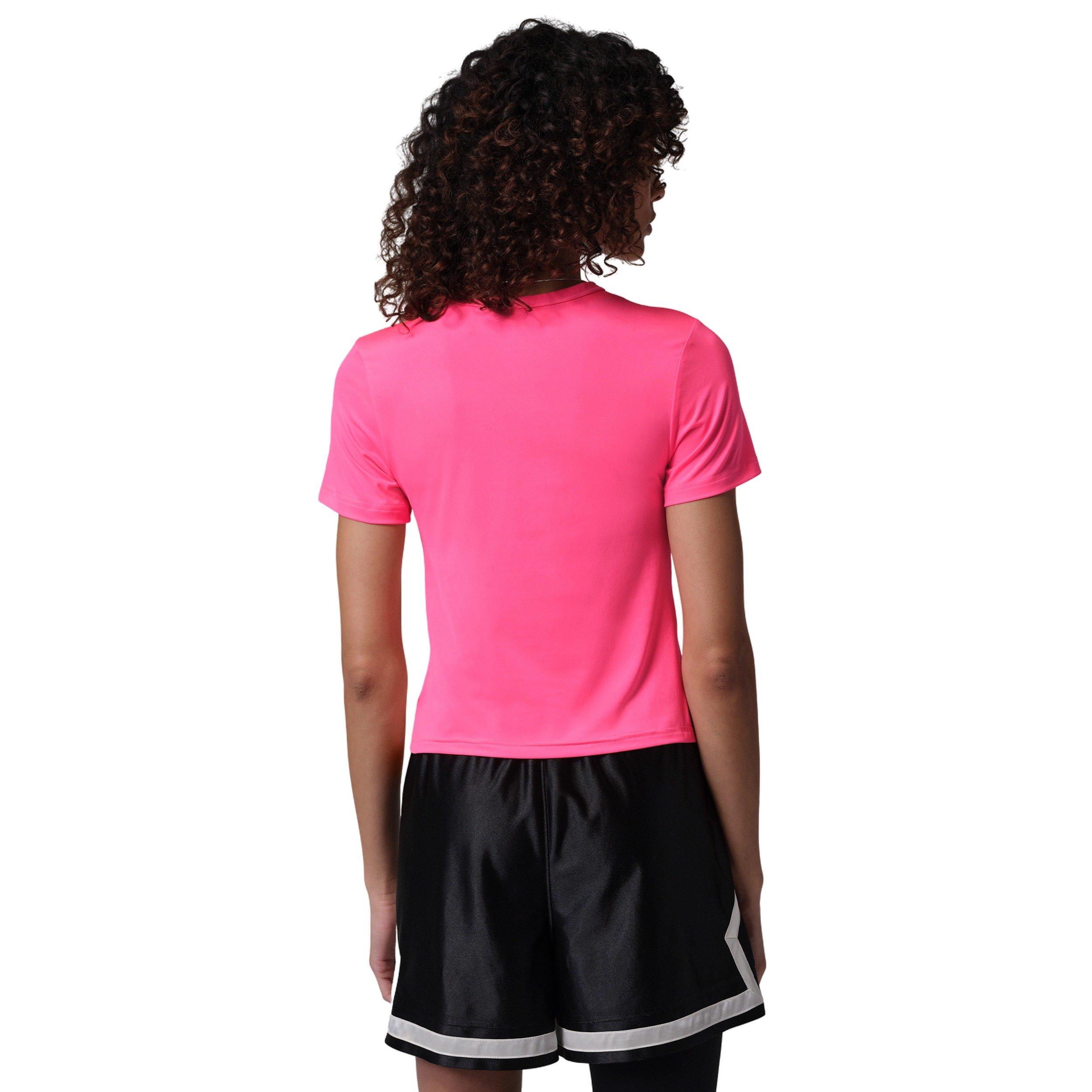 Jordan Women's Sports Essentials Dri-FIT Short-Sleeve Top - Pink - PINK Thumbnail View 2