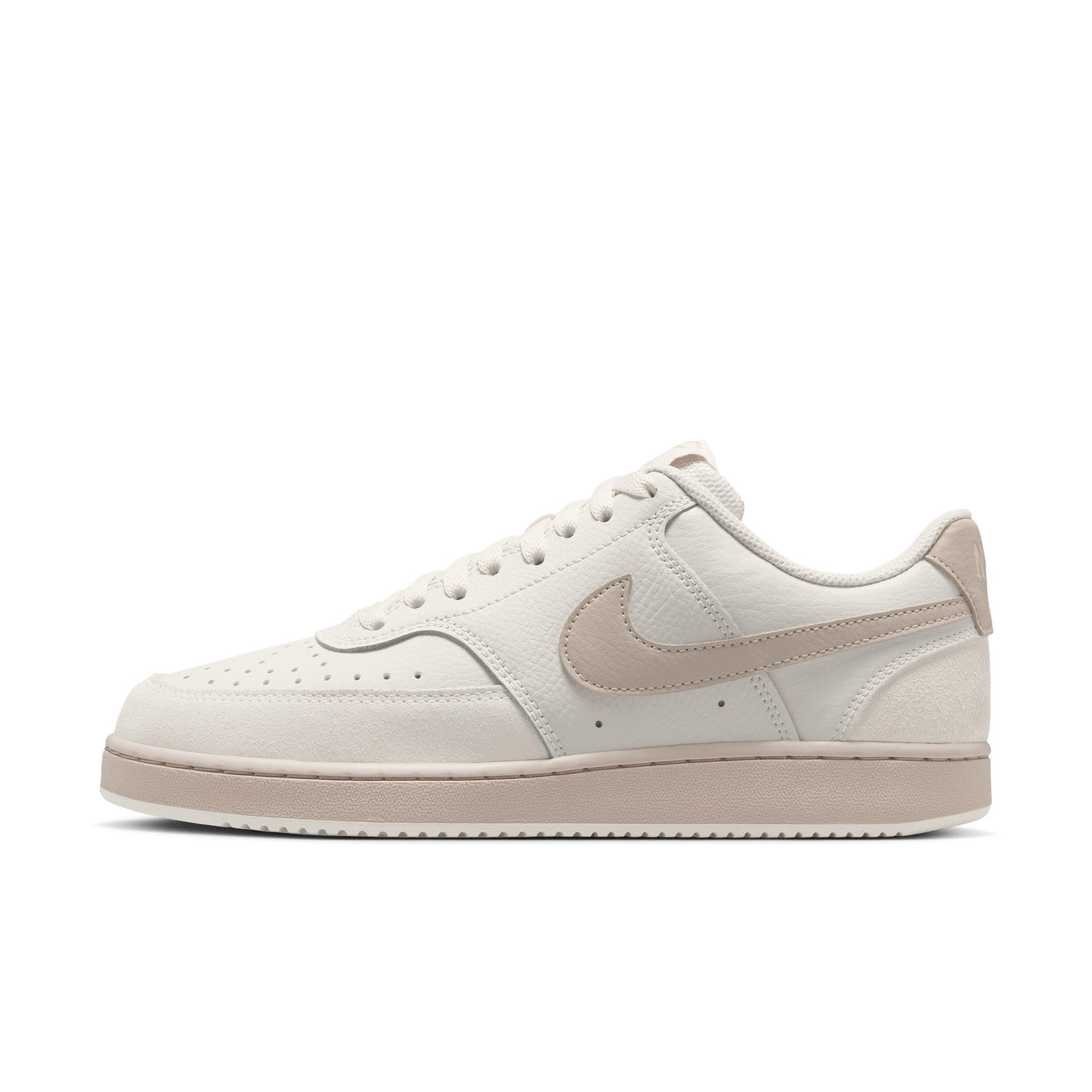 Nike Court Vision Low Suede "Phantom/Cream II" Women's Shoe - PHANTOM/CREAM