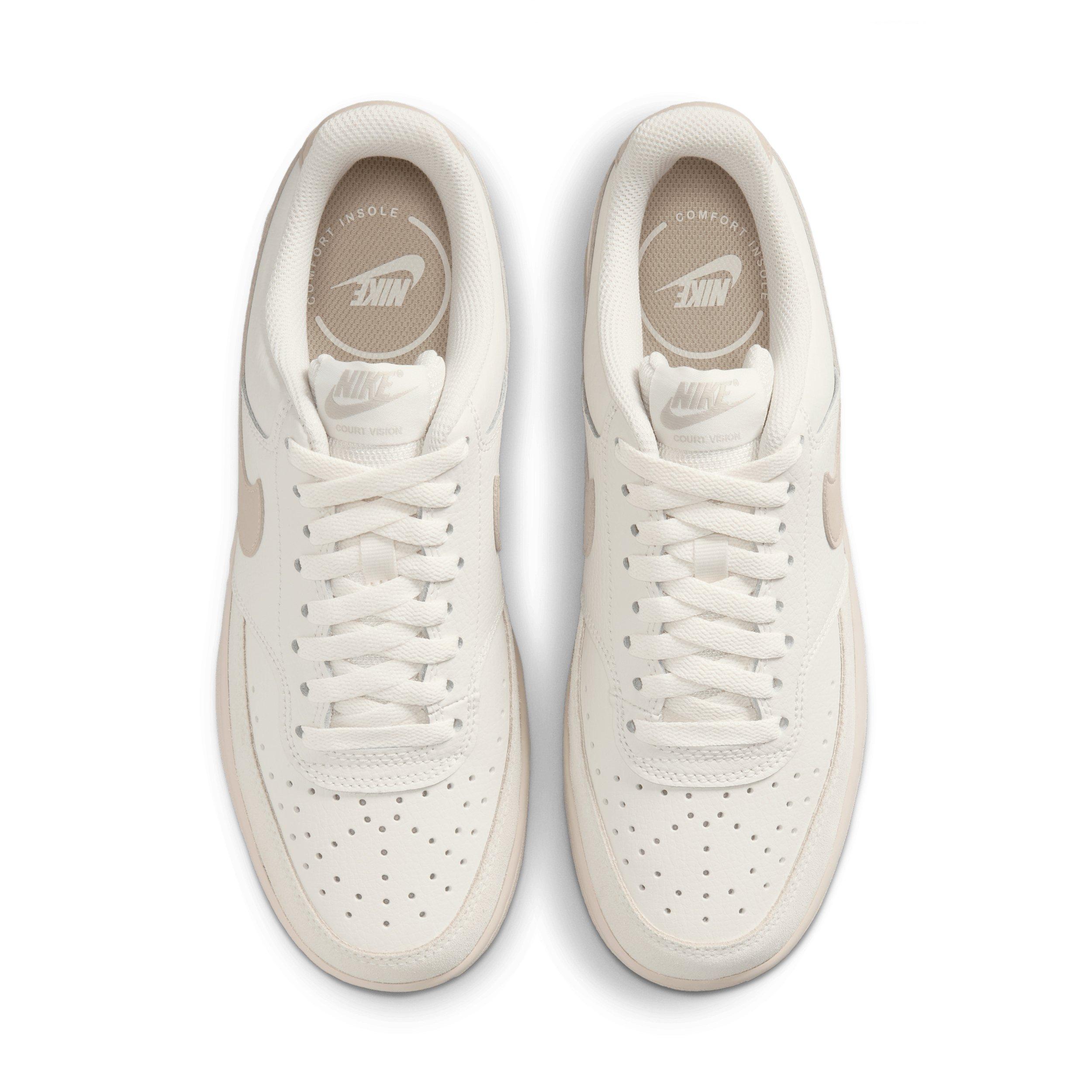 Nike Court Vision Low Suede "Phantom/Cream II" Women's Shoe - PHANTOM/CREAM