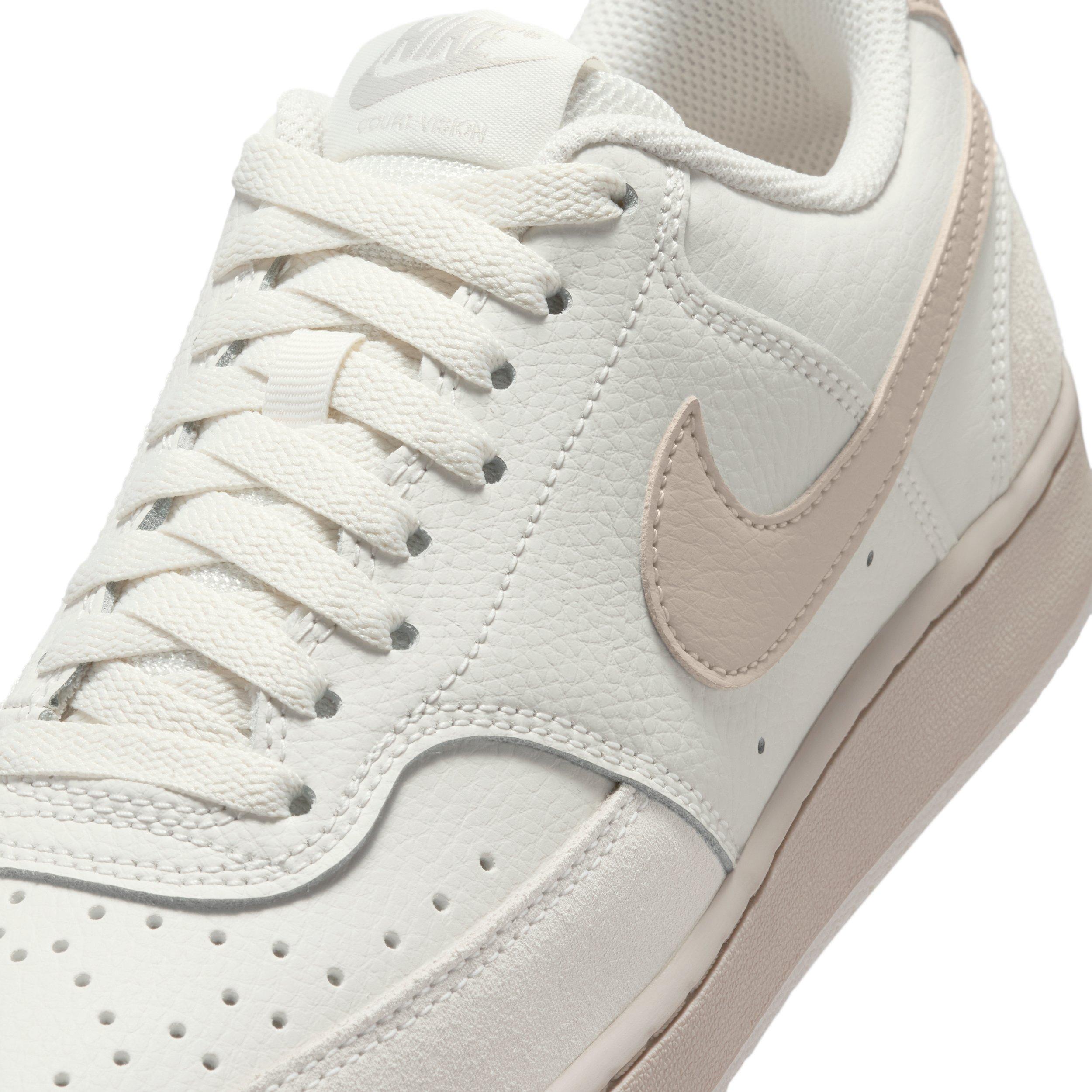 Nike Court Vision Low Suede "Phantom/Cream II" Women's Shoe - PHANTOM/CREAM