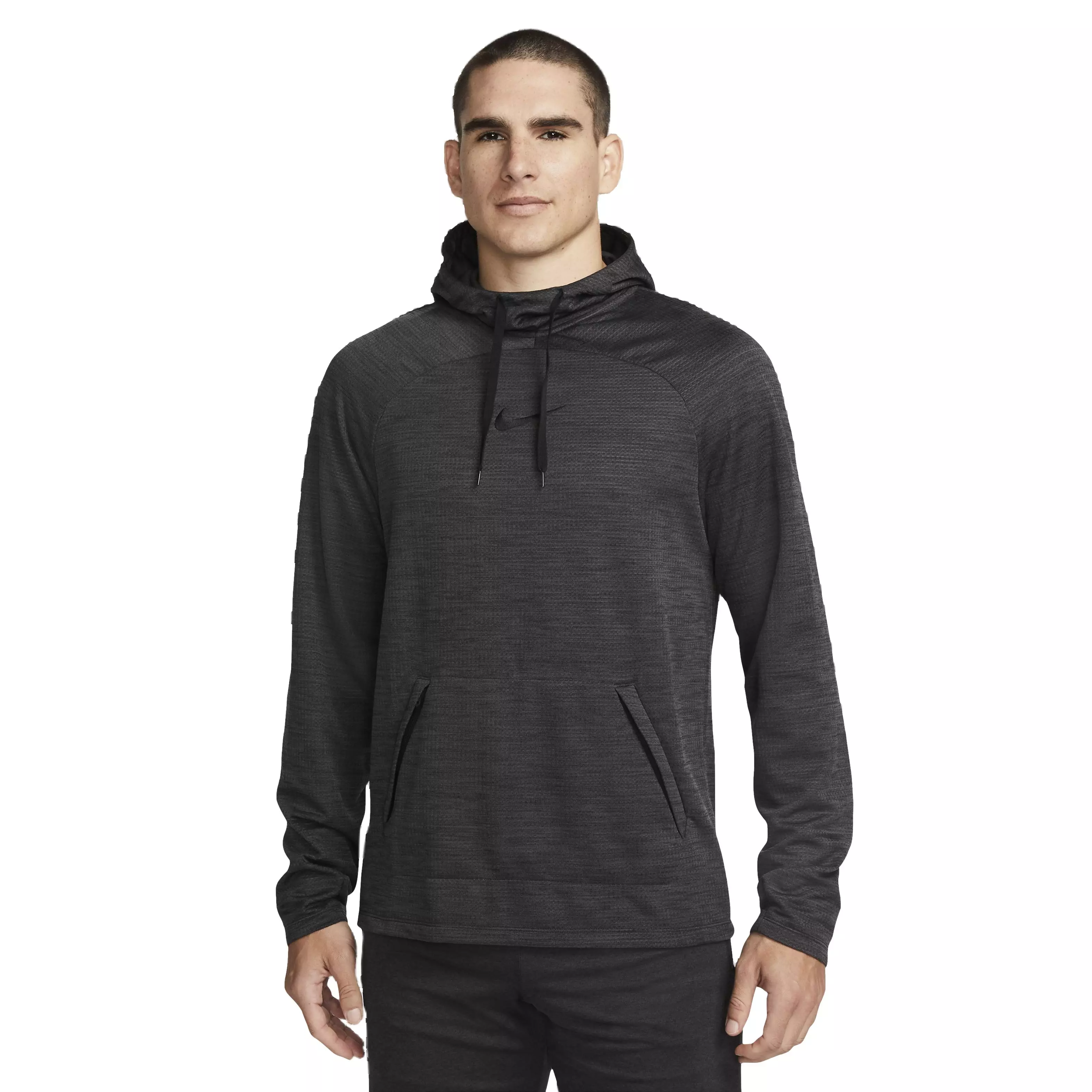 Nike Men's Dri-FIT Long Sleeve Academy 23 Midlayer Soccer Hoodie - Black - BLACK