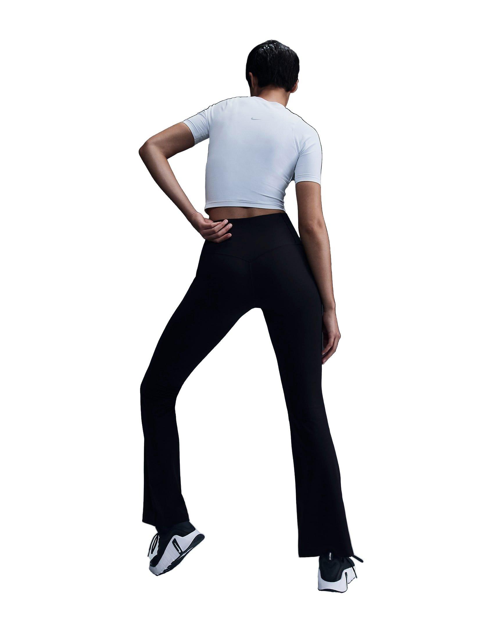 Nike Women's Zenvy Rib Dri-FIT Short Sleeve Top - WHITE Thumbnail View 2