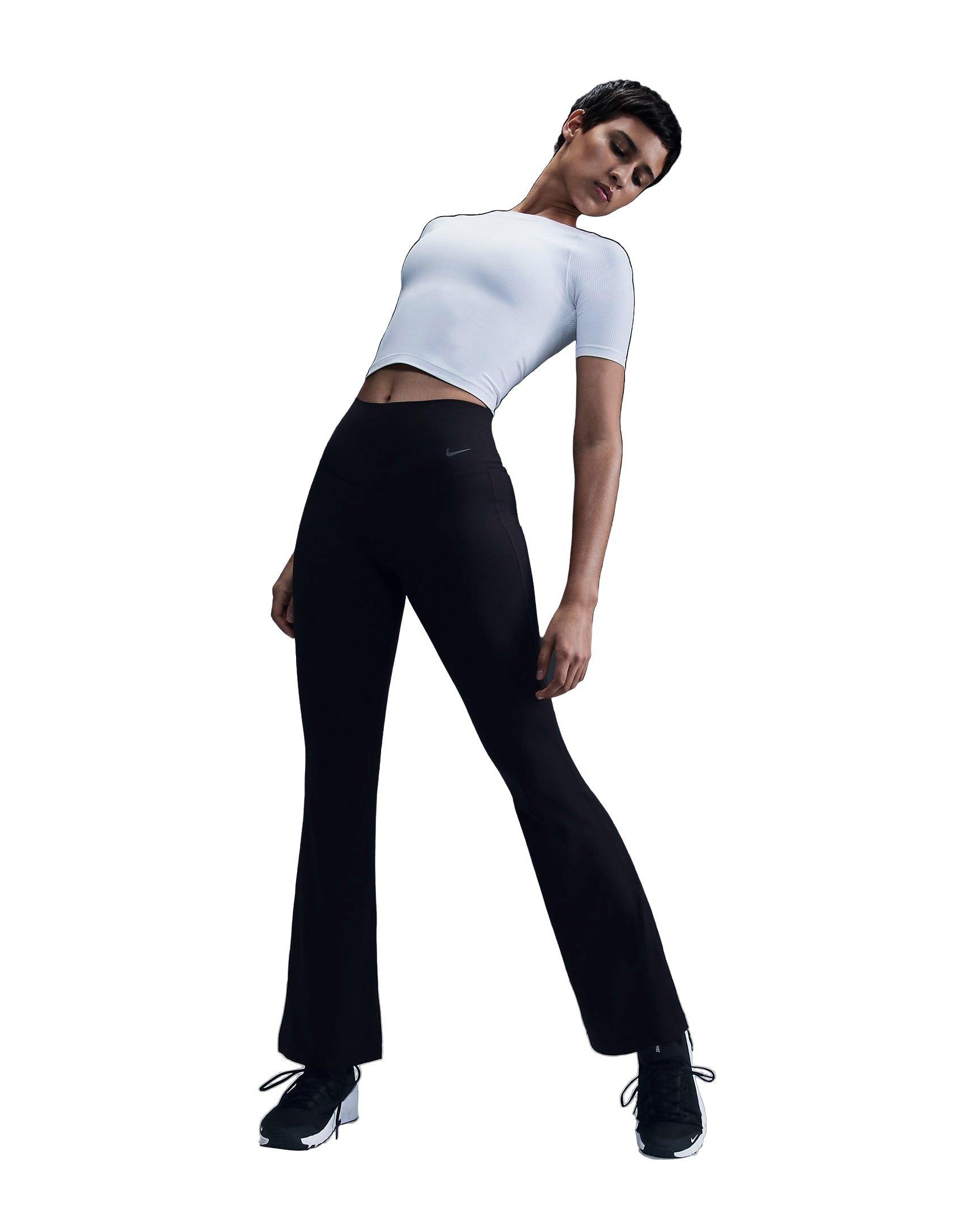 Nike Women's Zenvy Rib Dri-FIT Short Sleeve Top - WHITE Thumbnail View 5