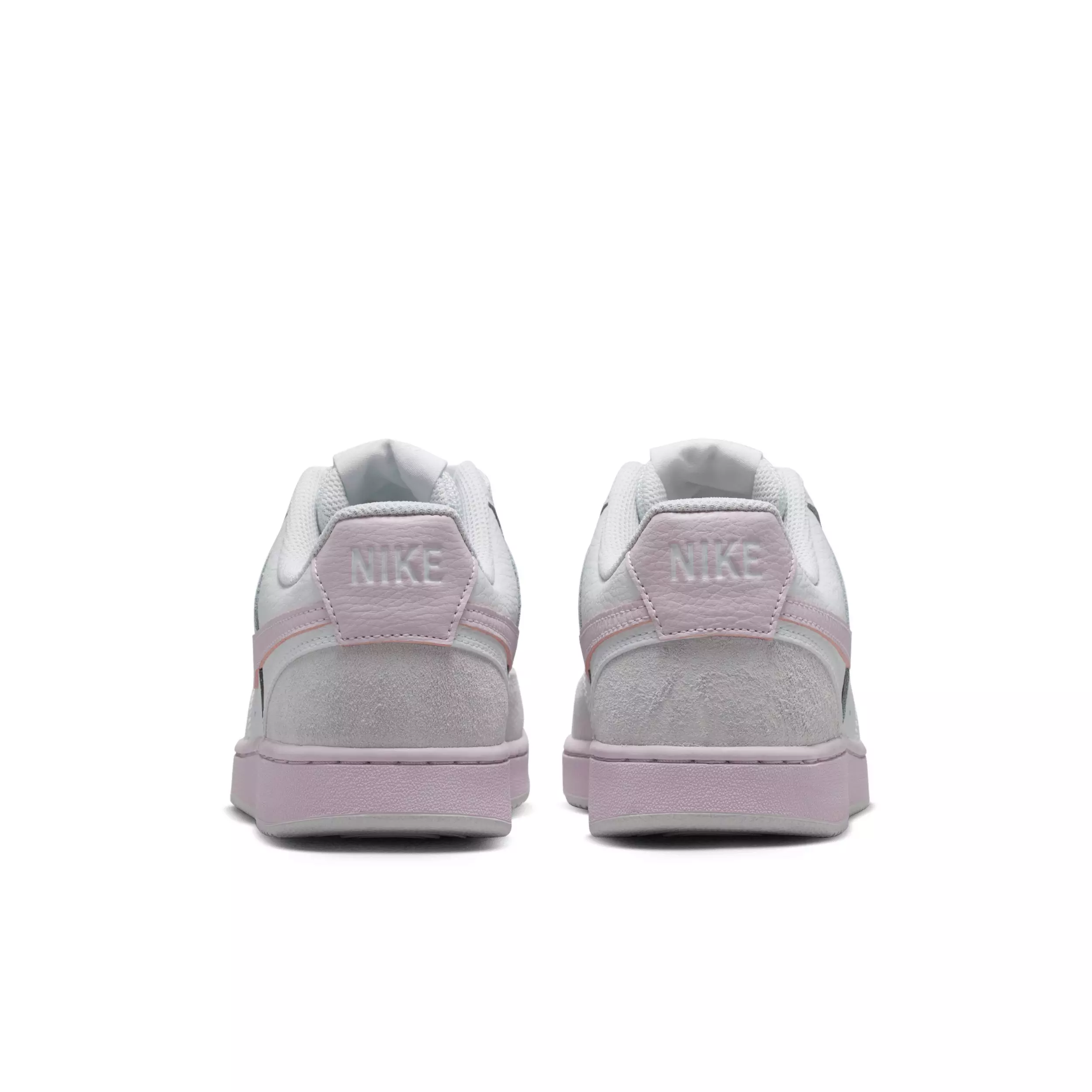 Nike Court Vision Low Suede "Off White/Bleached Lilac" Women's Shoe - OFF WHITE/LILAC