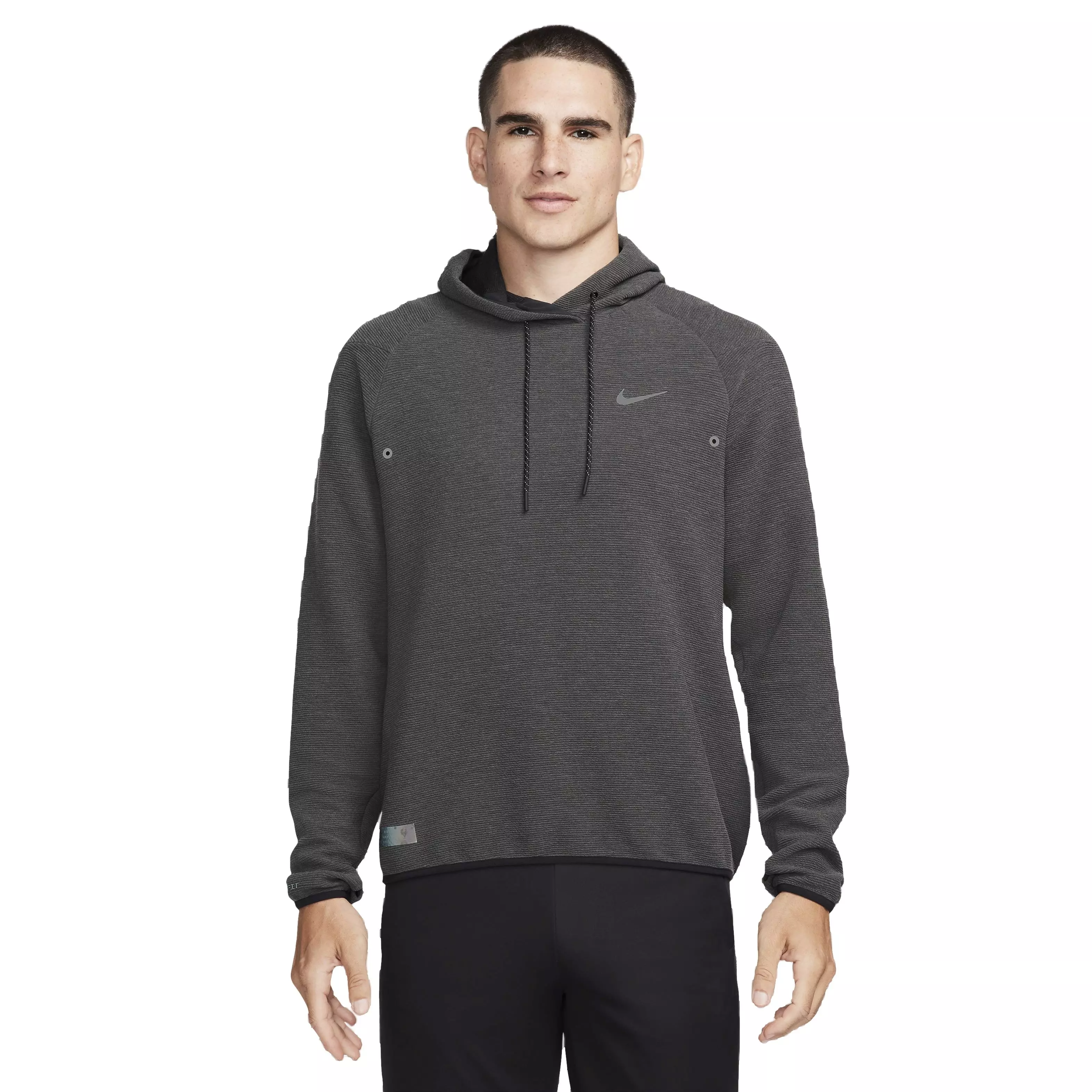 Nike Men's Dri-FIT Running Division Pullover Running Hoodie - BLACK
