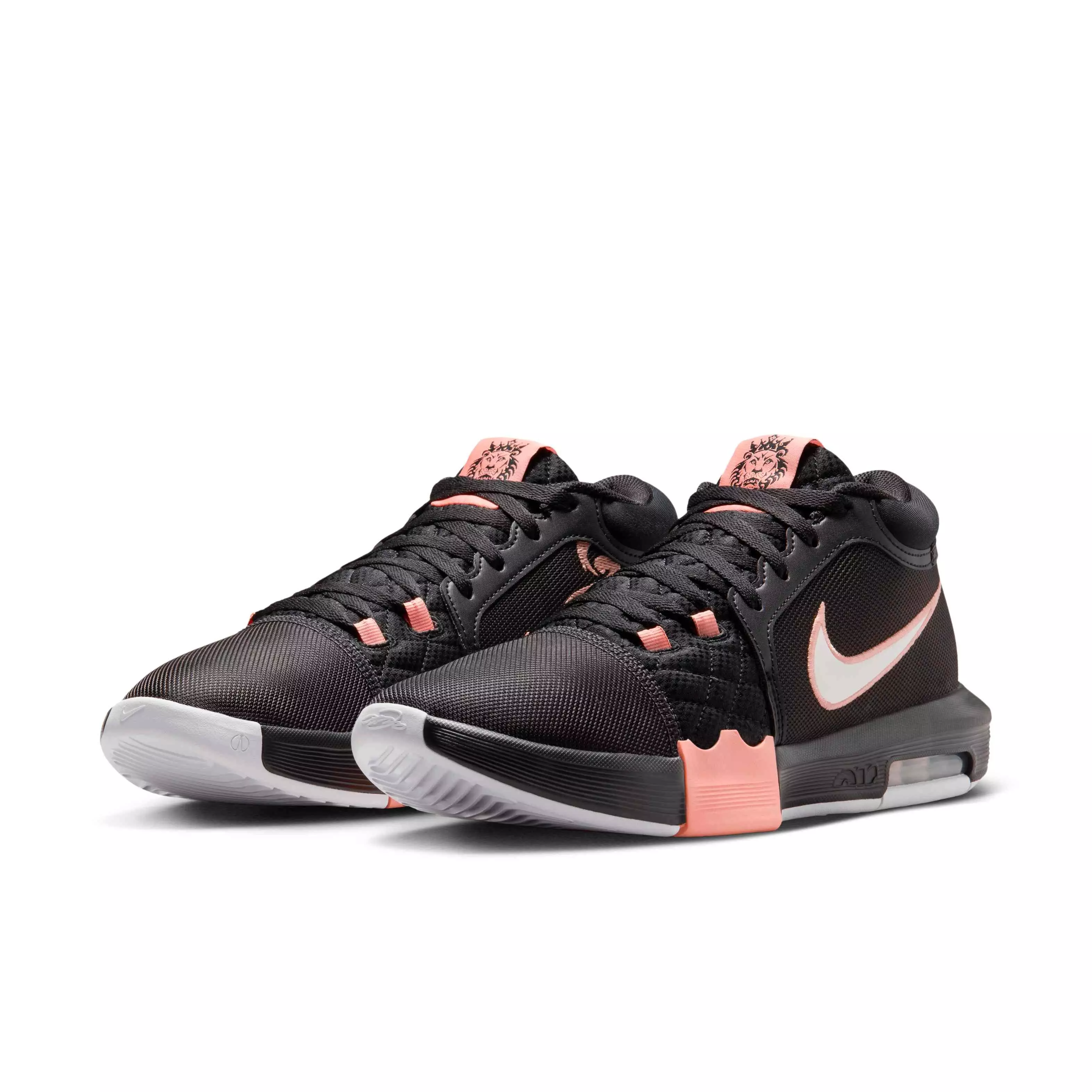 Nike LeBron Witness VIII "Black/Apricot Agate/White" Men's Basketball Shoe - BLACK/APRICOT/WHITE
