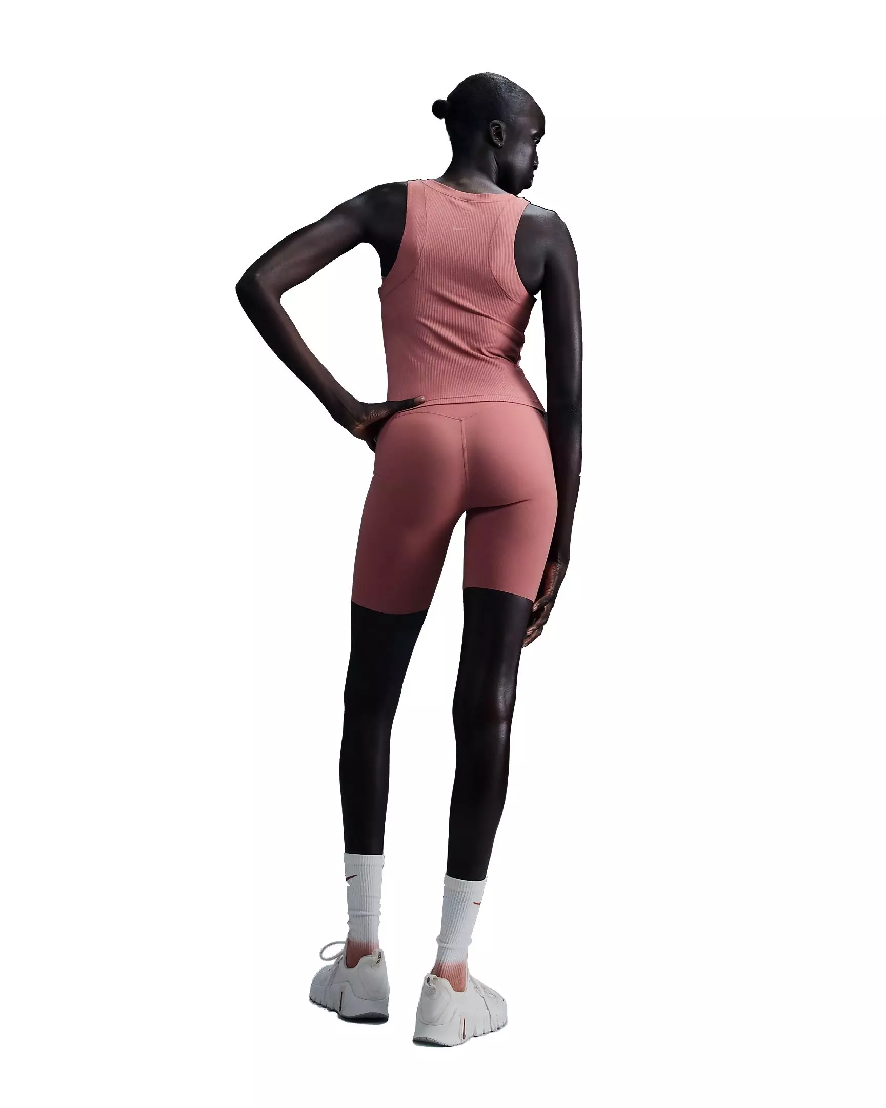 Nike Women's Zenvy Rib Dri-FIT Tank Top - PINK