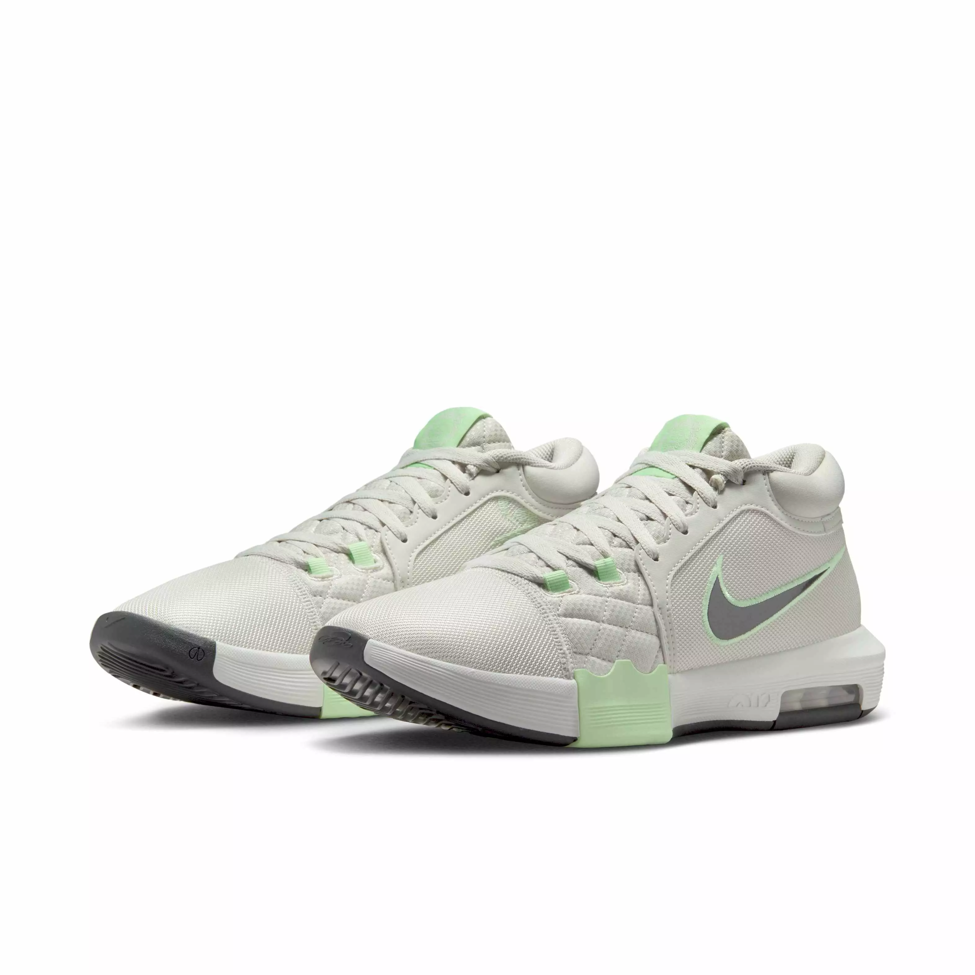 Nike LeBron Witness VIII "Light Bone/Vapor Green/Swan/Anthracite" Men's Basketball Shoe - LT BONE/GREEN/SWAN/ANTHRACITE