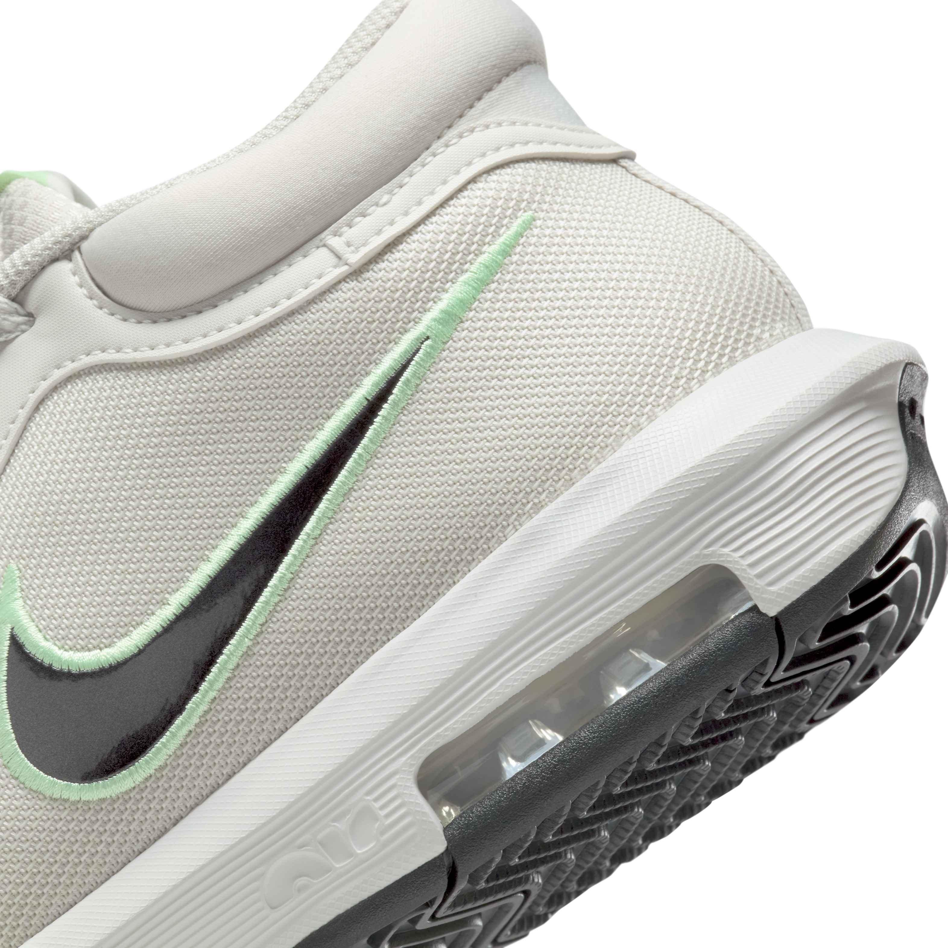 Nike LeBron Witness VIII "Light Bone/Vapor Green/Swan/Anthracite" Men's Basketball Shoe - LT BONE/GREEN/SWAN/ANTHRACITE Thumbnail View 8