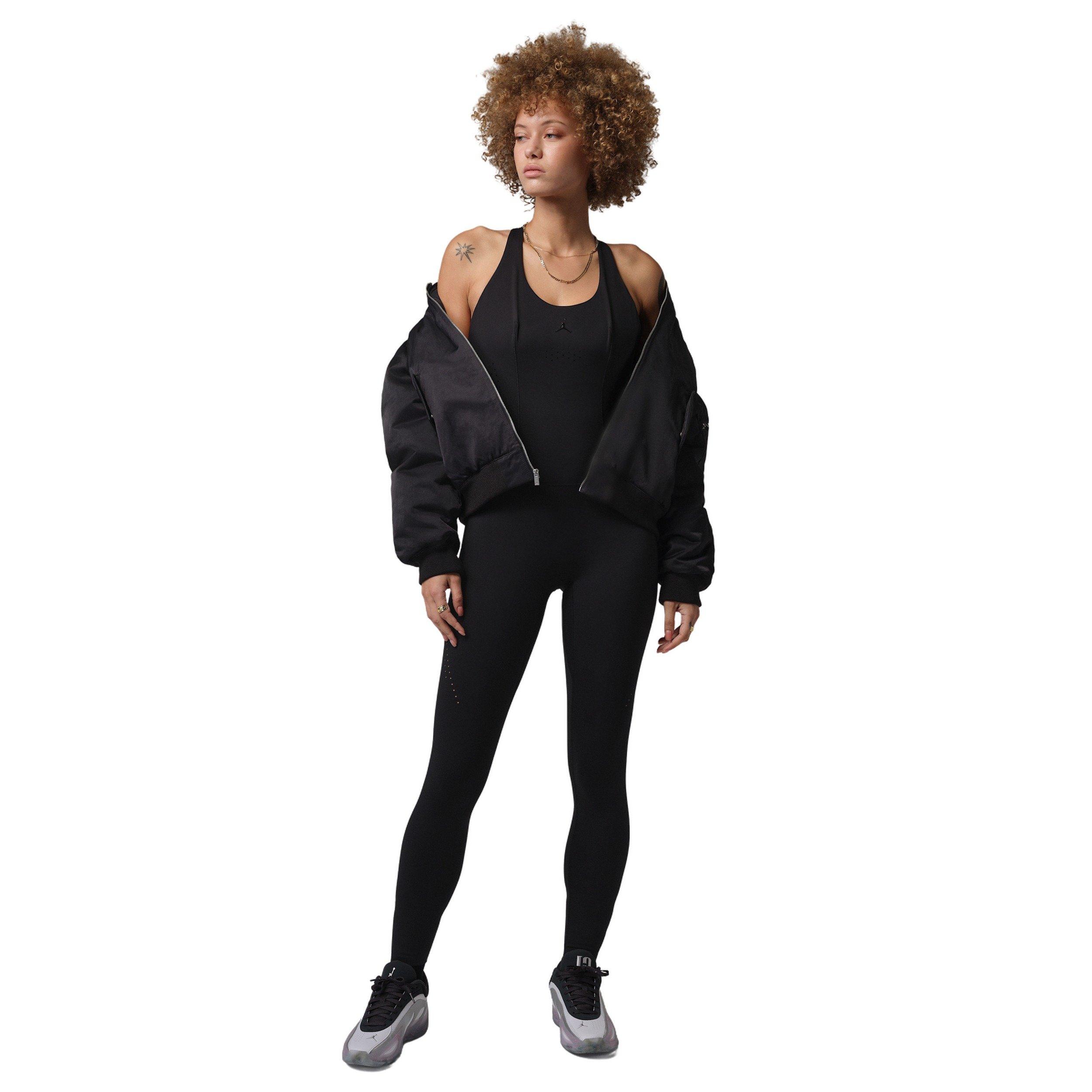 Jordan Women's Sport Flightweight Jumpsuit - Black - BLACK Thumbnail View 6