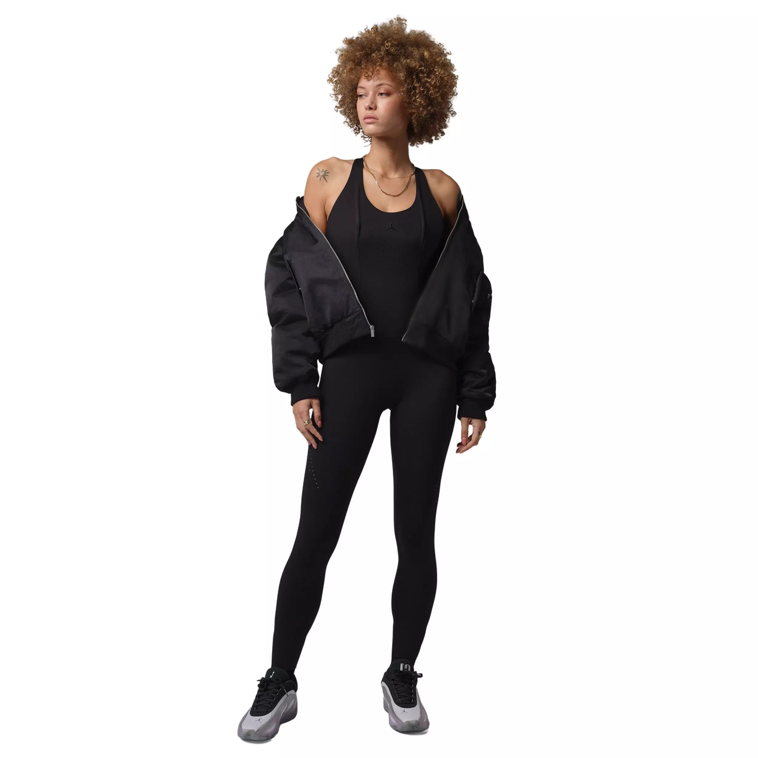 Jordan Women's Sport Flightweight Jumpsuit - Black - BLACK