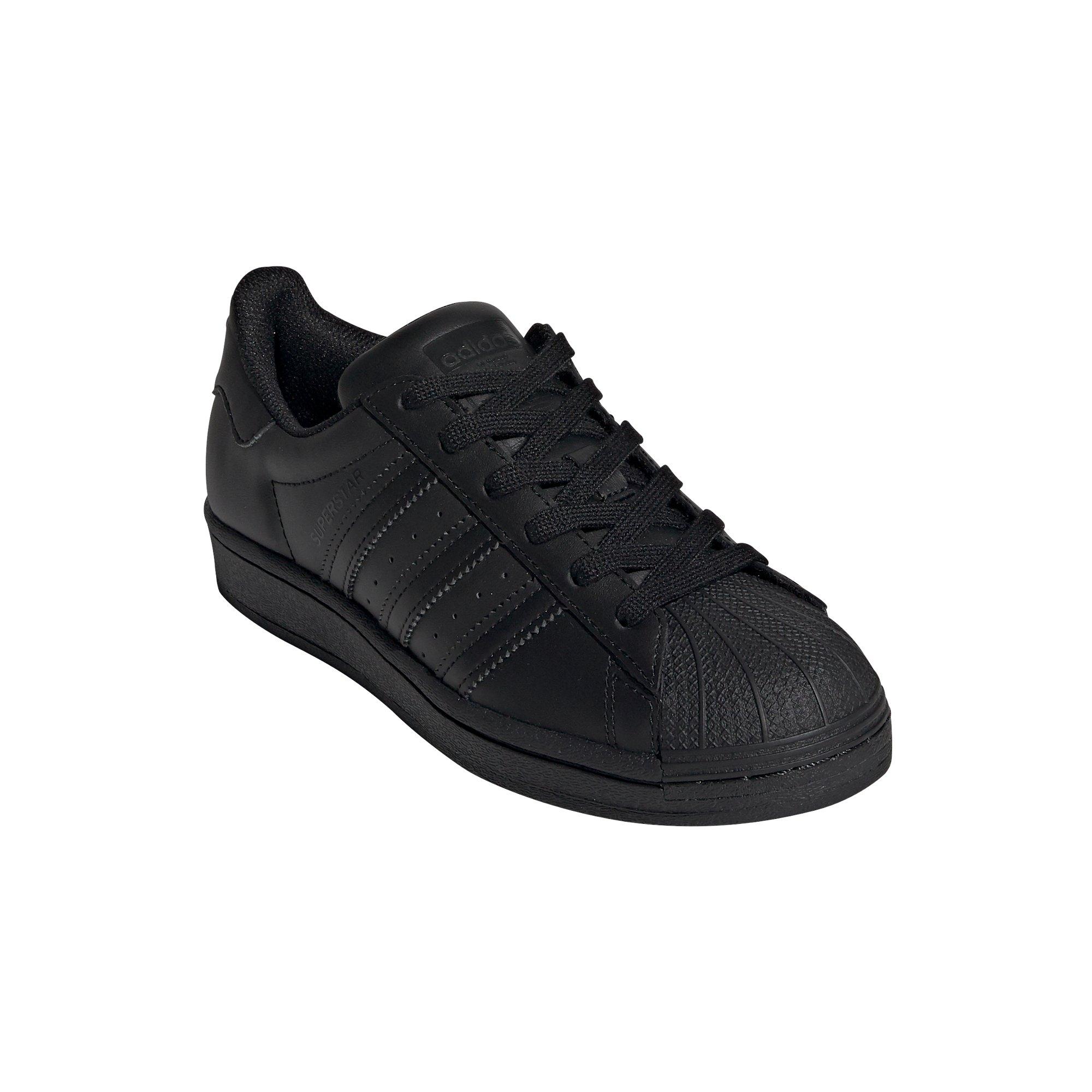 adidas Superstar "Core Black" Grade School Kids' Shoe - BLACK Thumbnail View 3