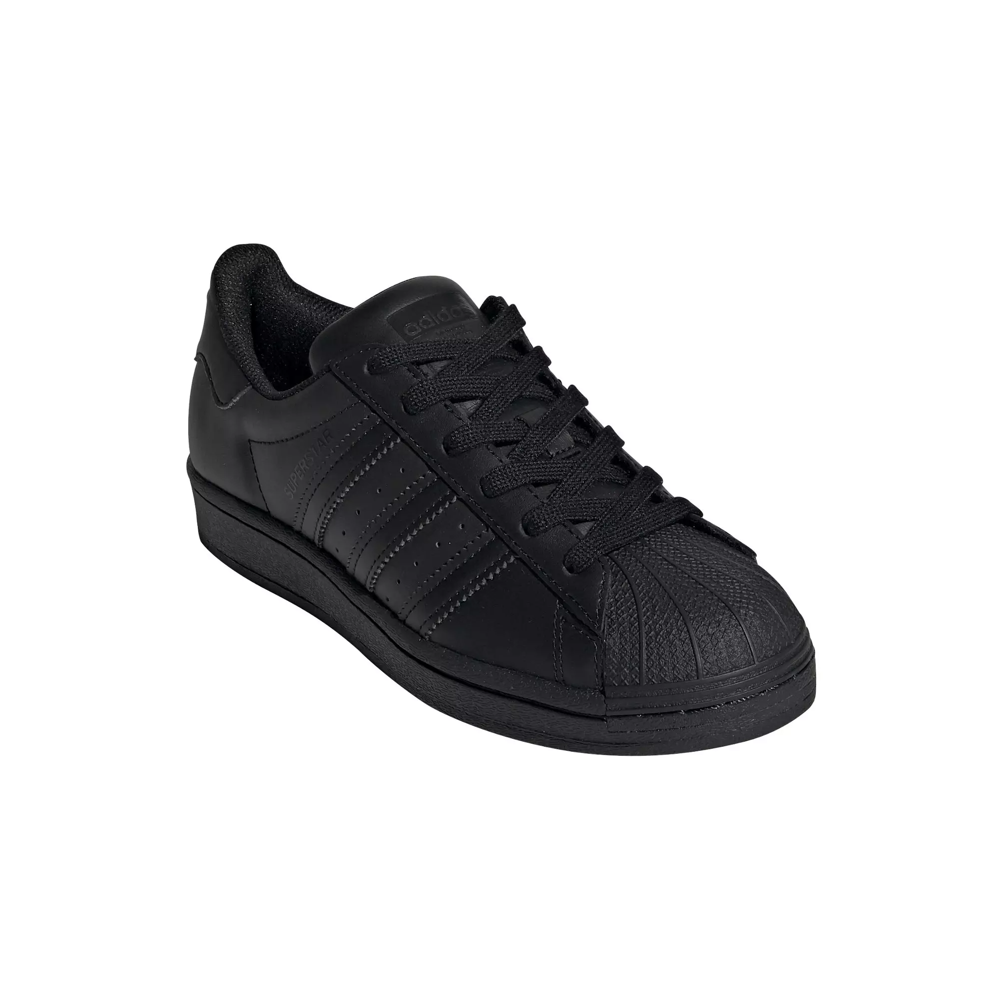 adidas Superstar "Core Black" Grade School Kids' Shoe - BLACK