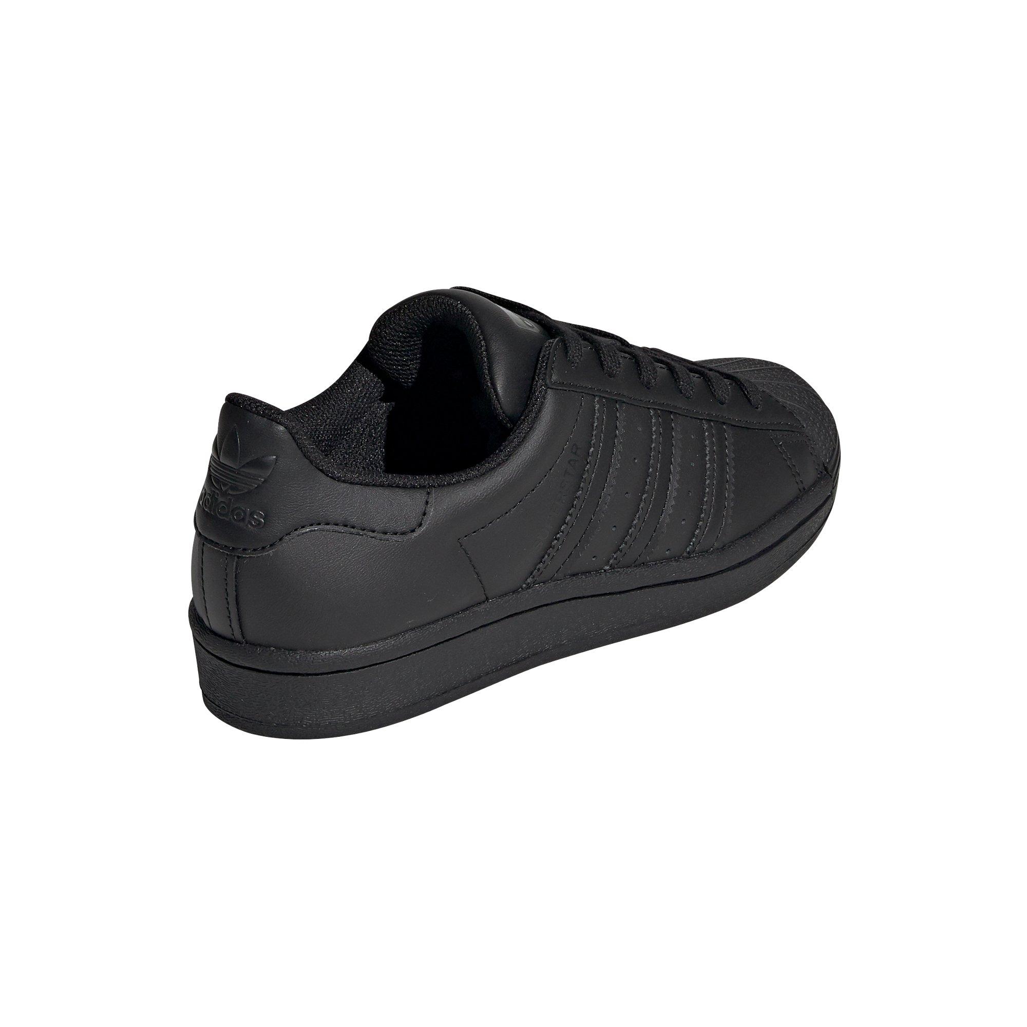 adidas Superstar "Core Black" Grade School Kids' Shoe - BLACK Thumbnail View 4