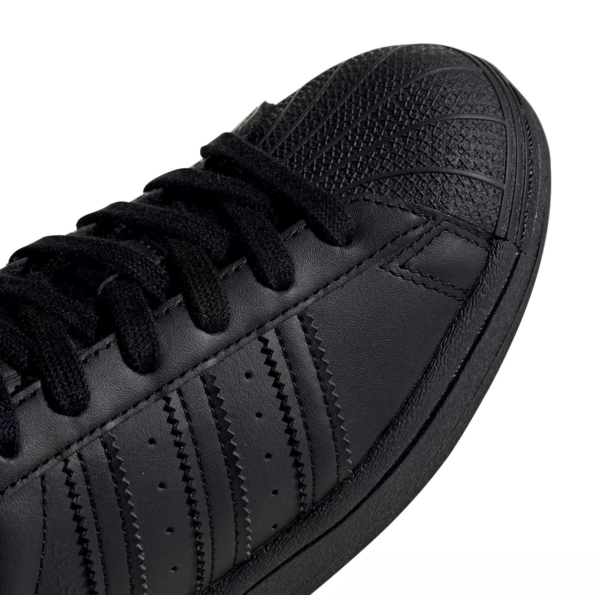 adidas Superstar "Core Black" Grade School Kids' Shoe - BLACK