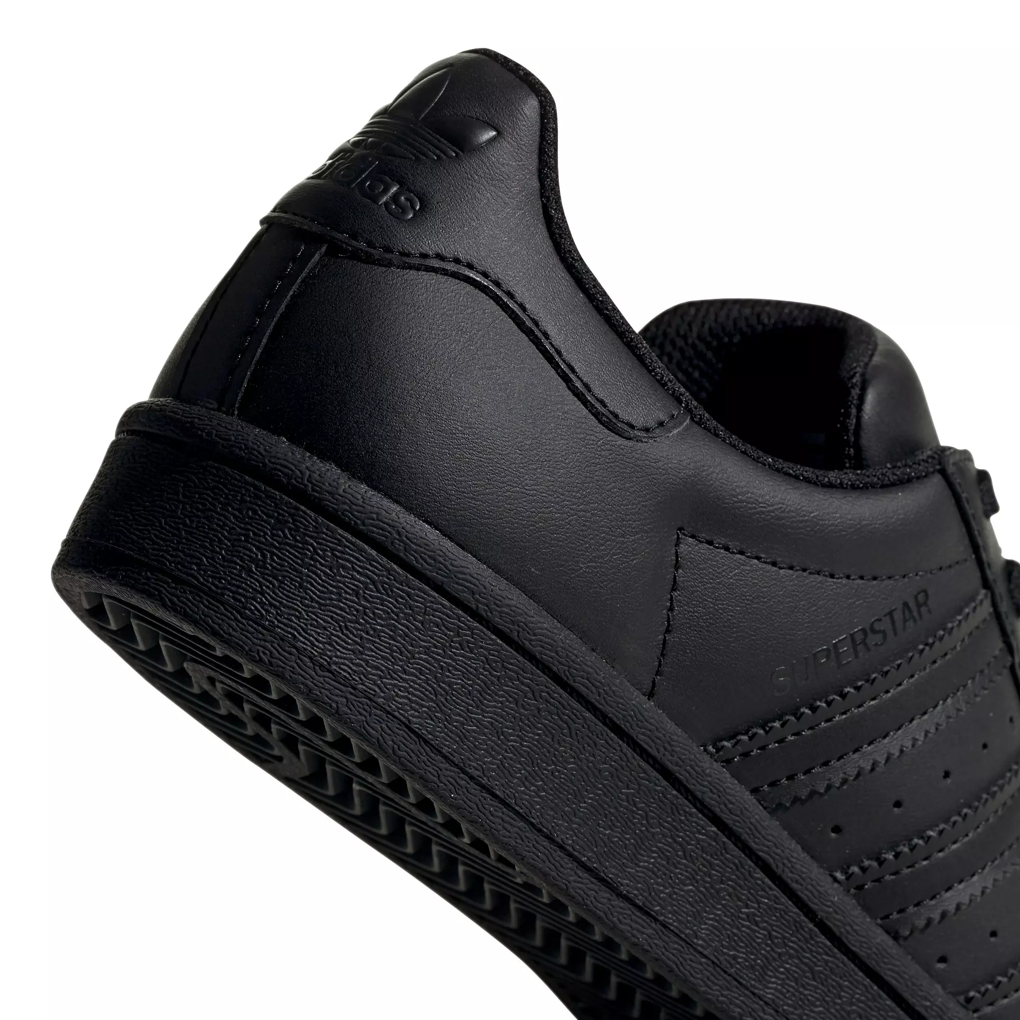 adidas Superstar "Core Black" Grade School Kids' Shoe - BLACK