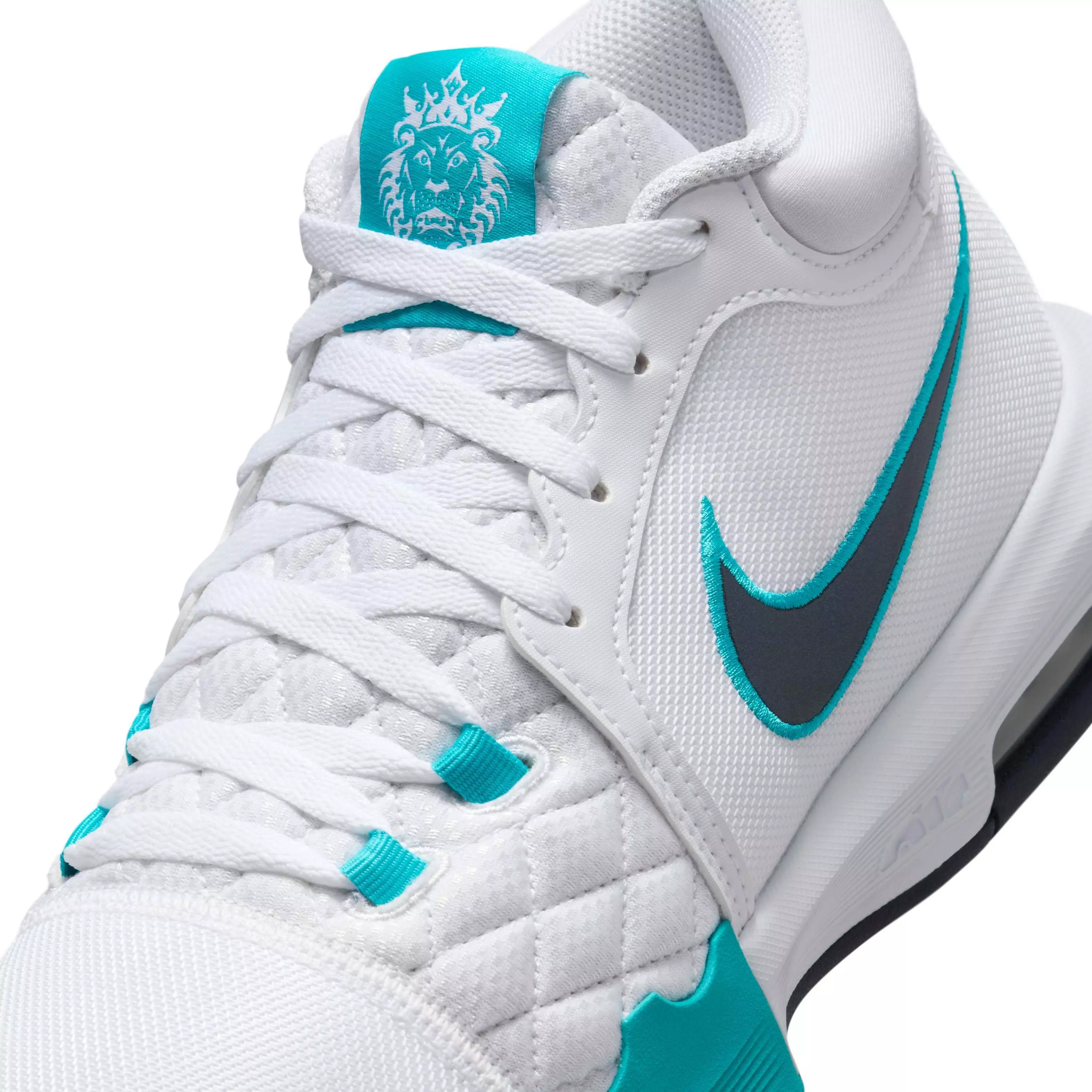 Nike LeBron Witness VIII "White/Dusty Cactus/Obsidian" Men's Basketball Shoe - WHITE/CACTUS/OBSIDIAN