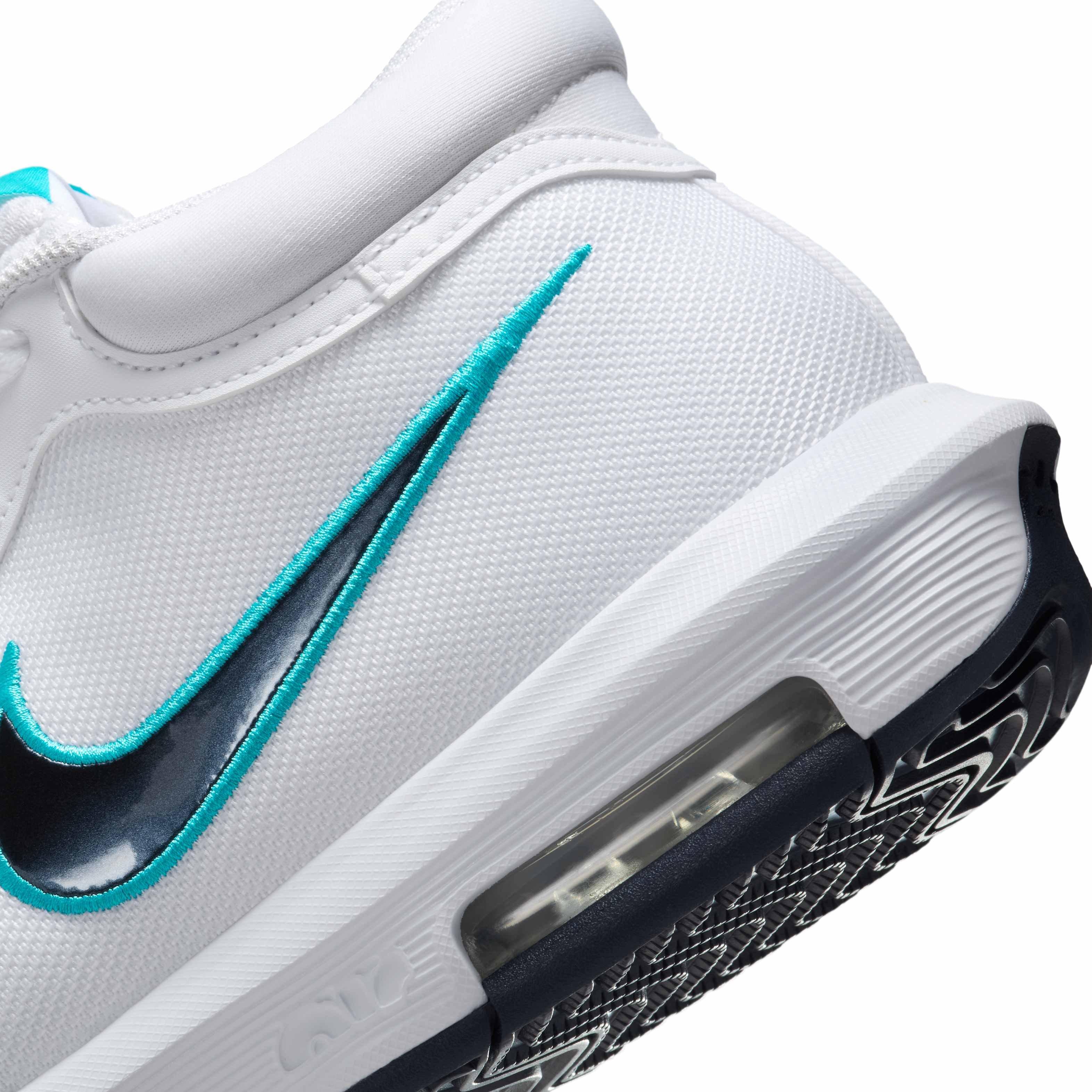Nike LeBron Witness VIII "White/Dusty Cactus/Obsidian" Men's Basketball Shoe - WHITE/CACTUS/OBSIDIAN Thumbnail View 8