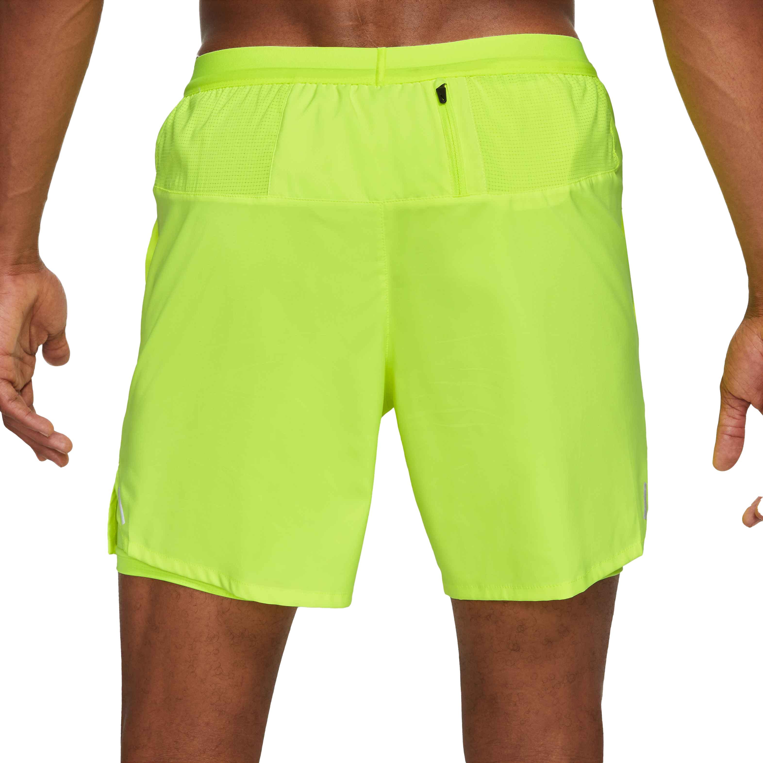 Nike Men's Yellow 7" 2-In-1 Running Shorts - YELLOW Thumbnail View 2