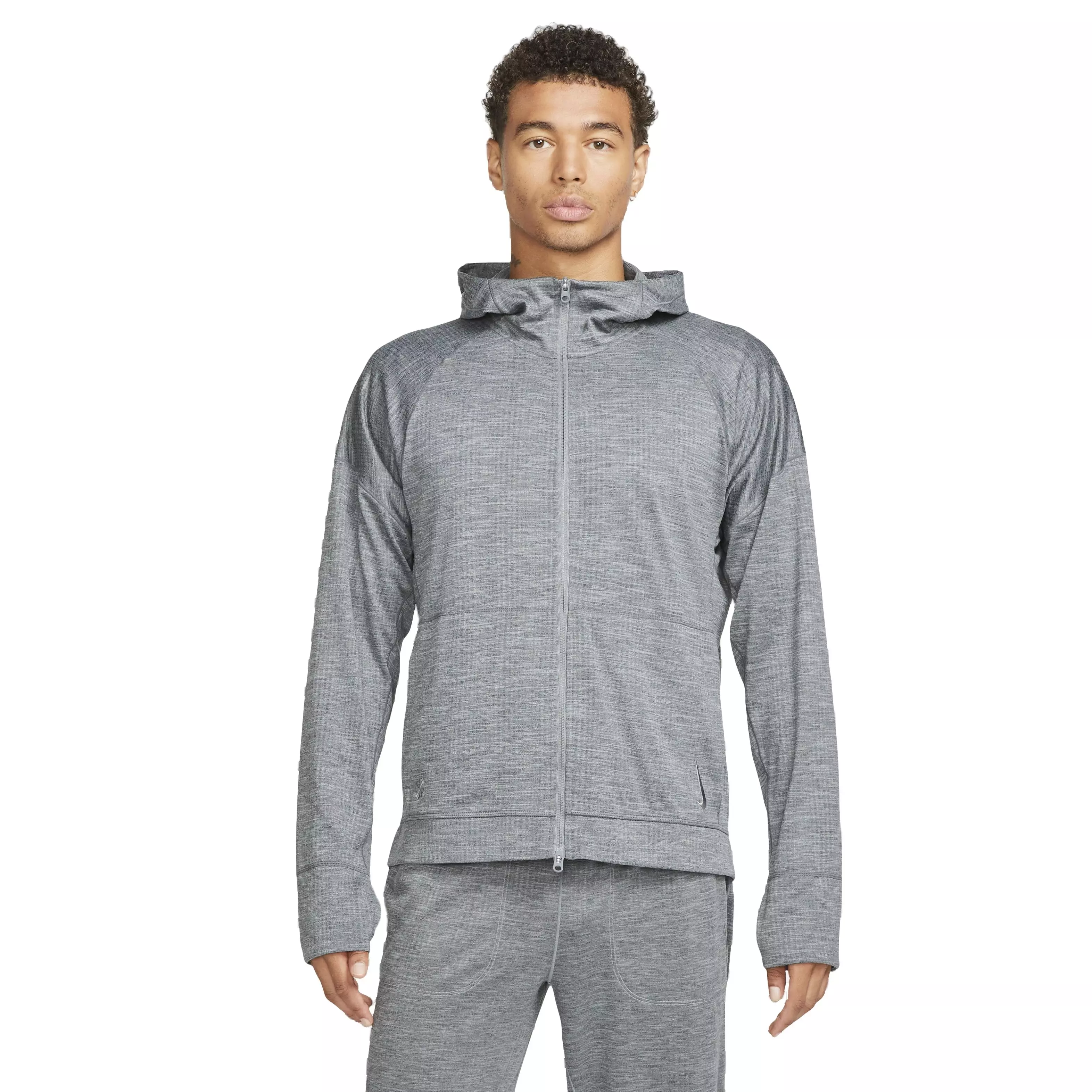Nike Men's Yoga Dri-FIT Full-Zip Jacket - GREY
