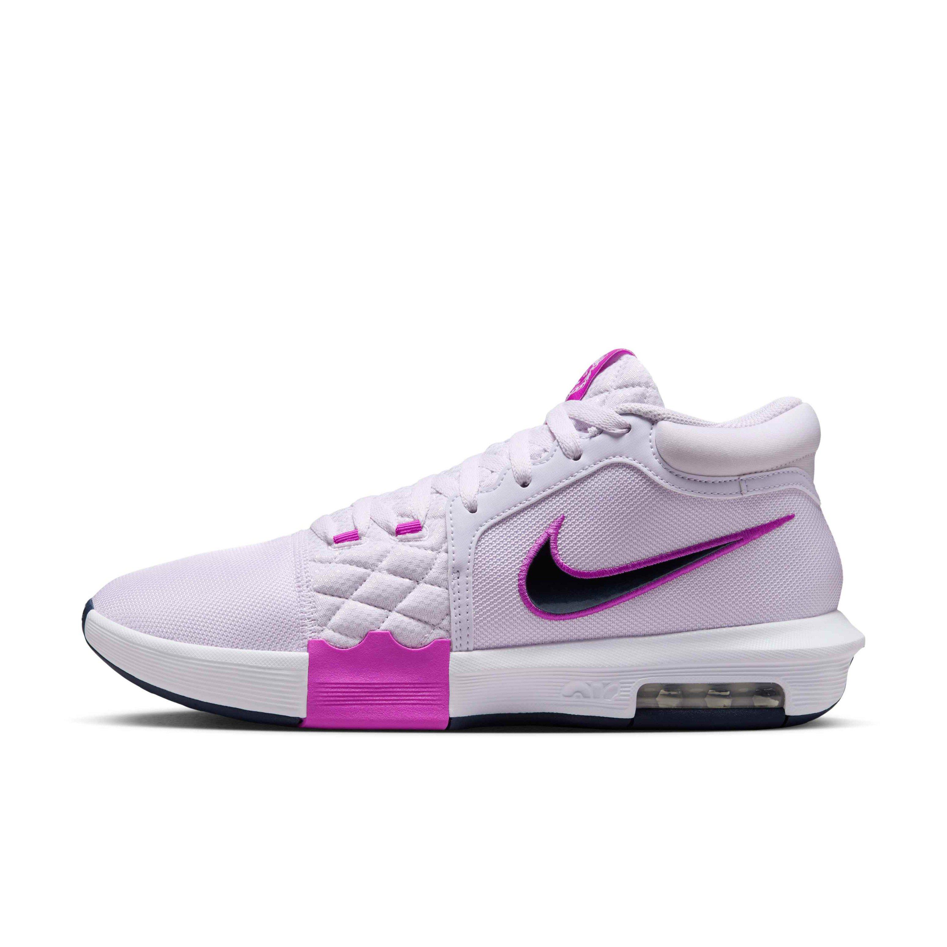 Nike LeBron Witness VIII "Barely Grape/Hyper Violet/Light Bone/Obsidian" Men's Basketball Shoe - GRAPE/VIOLET/LT BONE/OBSIDIAN Thumbnail View 2