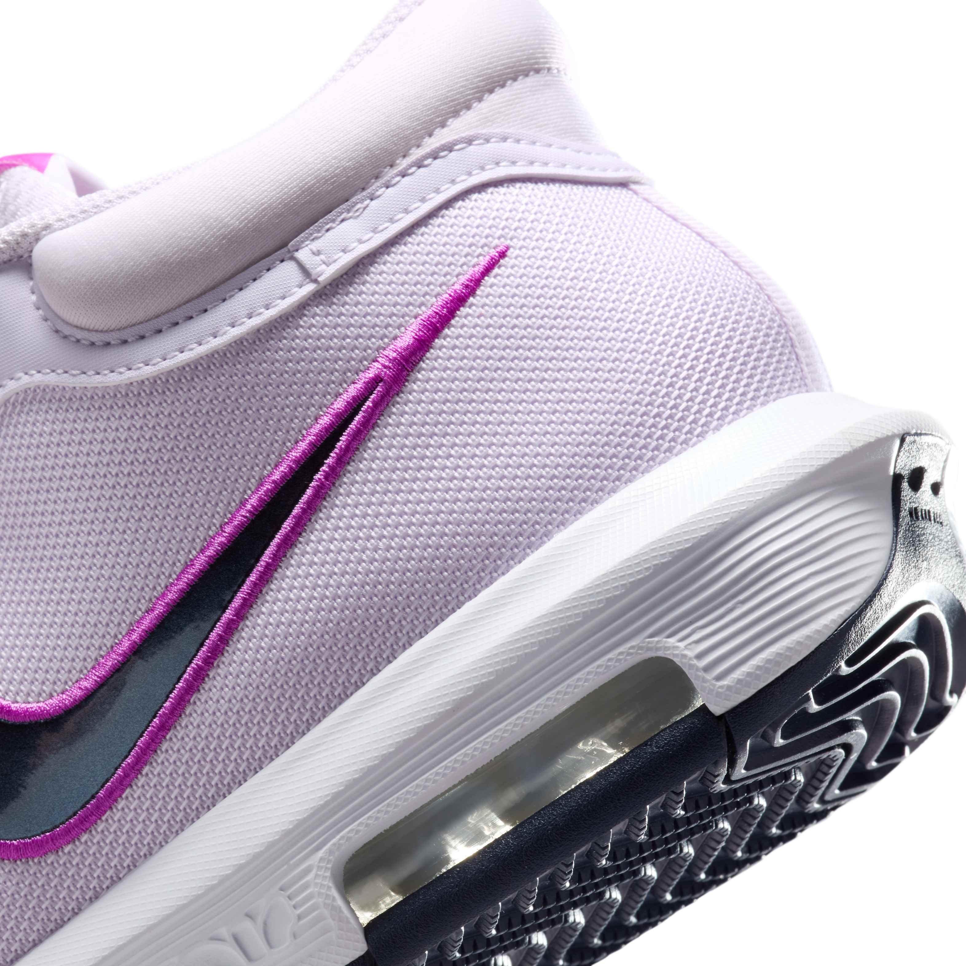 Nike LeBron Witness VIII "Barely Grape/Hyper Violet/Light Bone/Obsidian" Men's Basketball Shoe - GRAPE/VIOLET/LT BONE/OBSIDIAN Thumbnail View 8