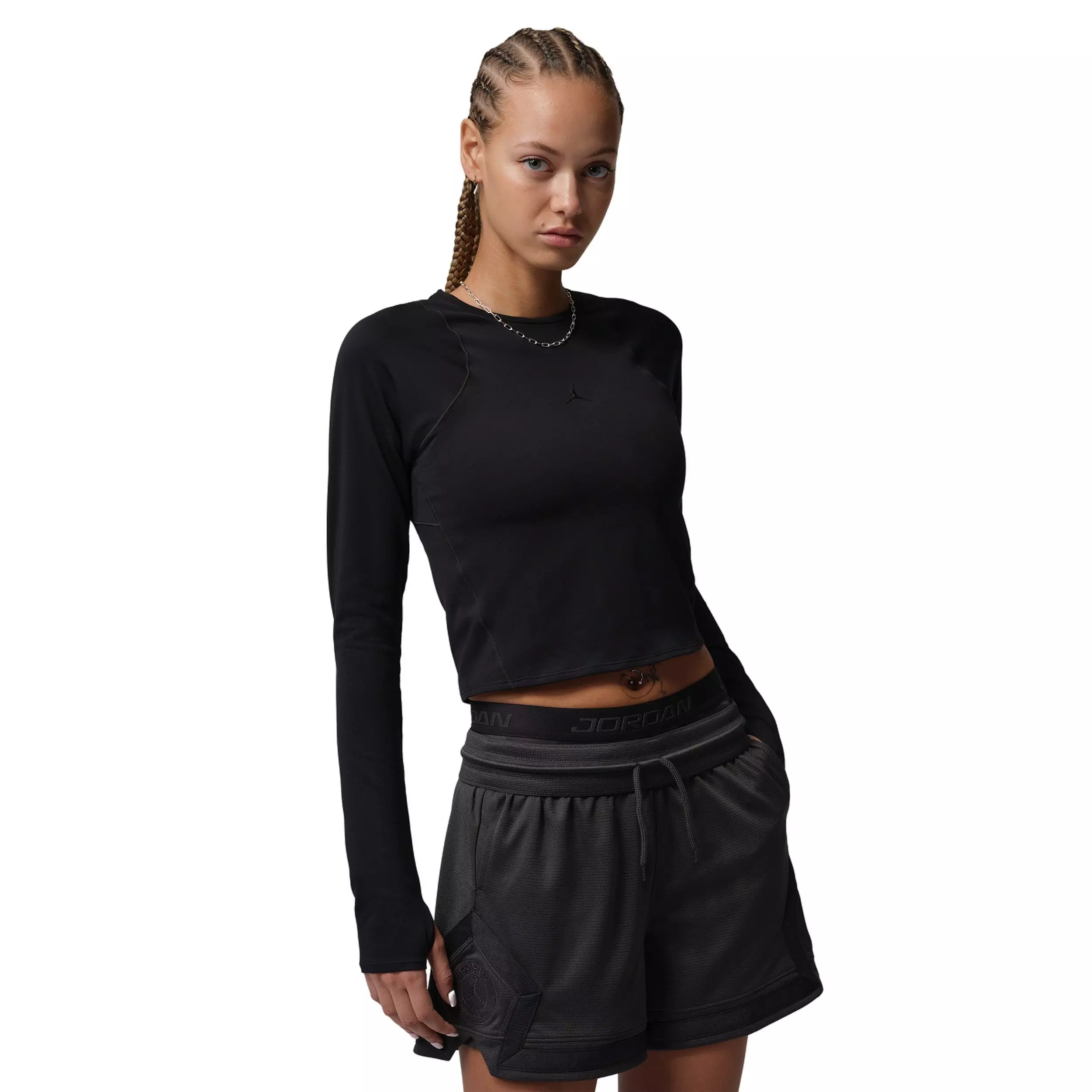 Jordan Women's Sport Flightweight Long-Sleeve Top - Black - BLACK