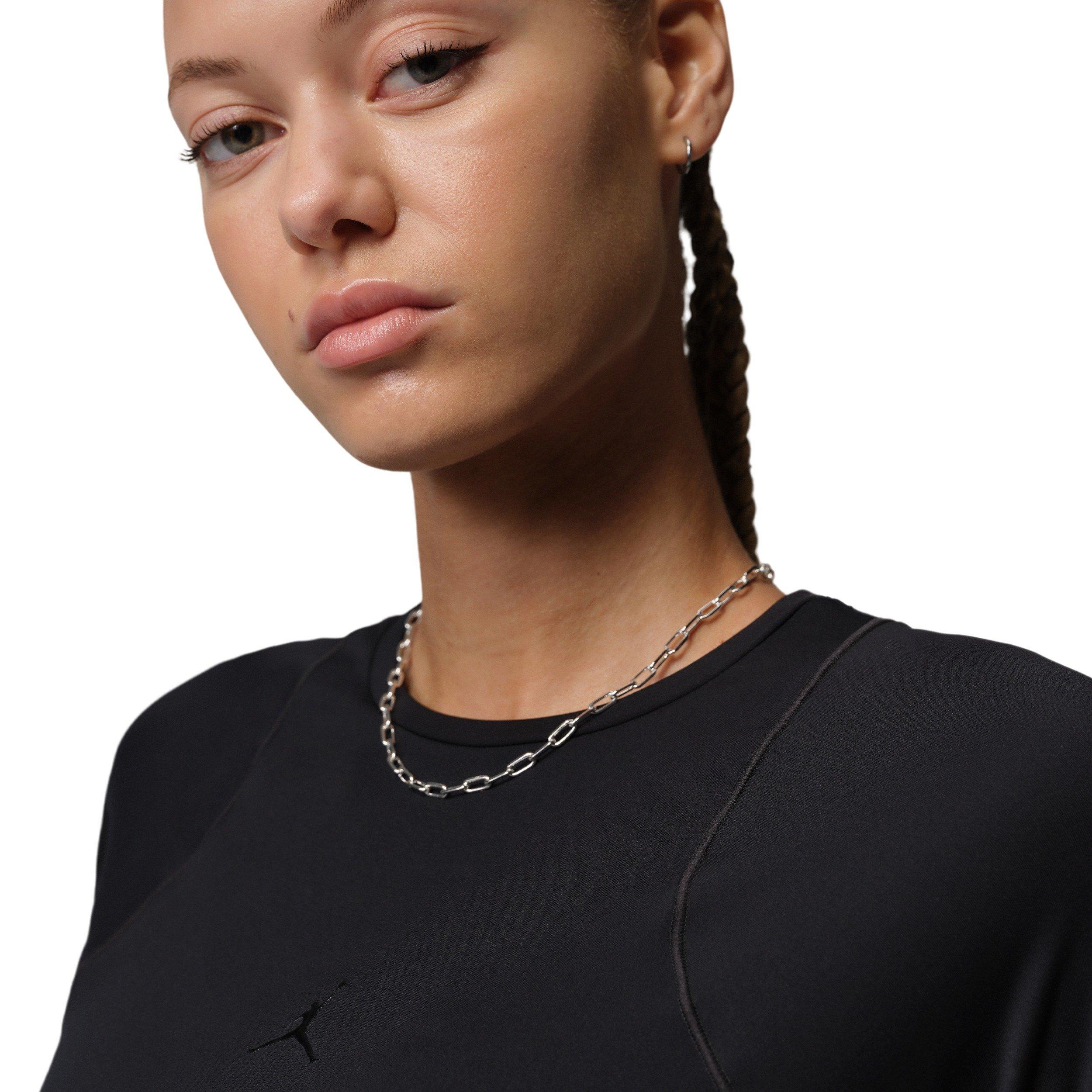 Jordan Women's Sport Flightweight Long-Sleeve Top - Black - BLACK Thumbnail View 3