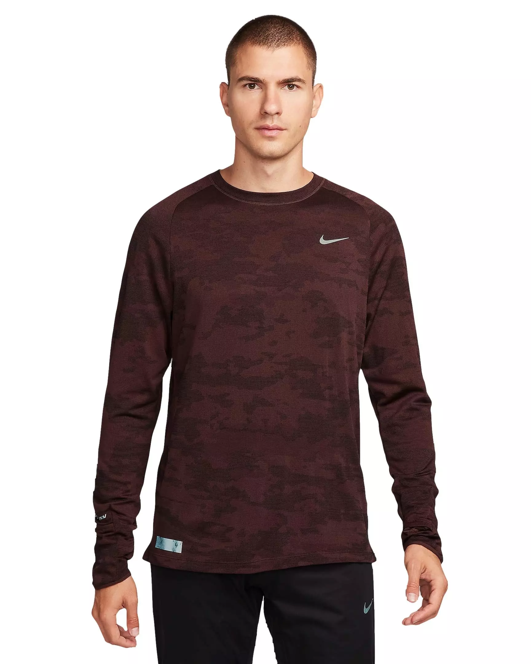 Nike Men's Therma-FIT ADV Running Division Long-Sleeve Running Top - BROWN
