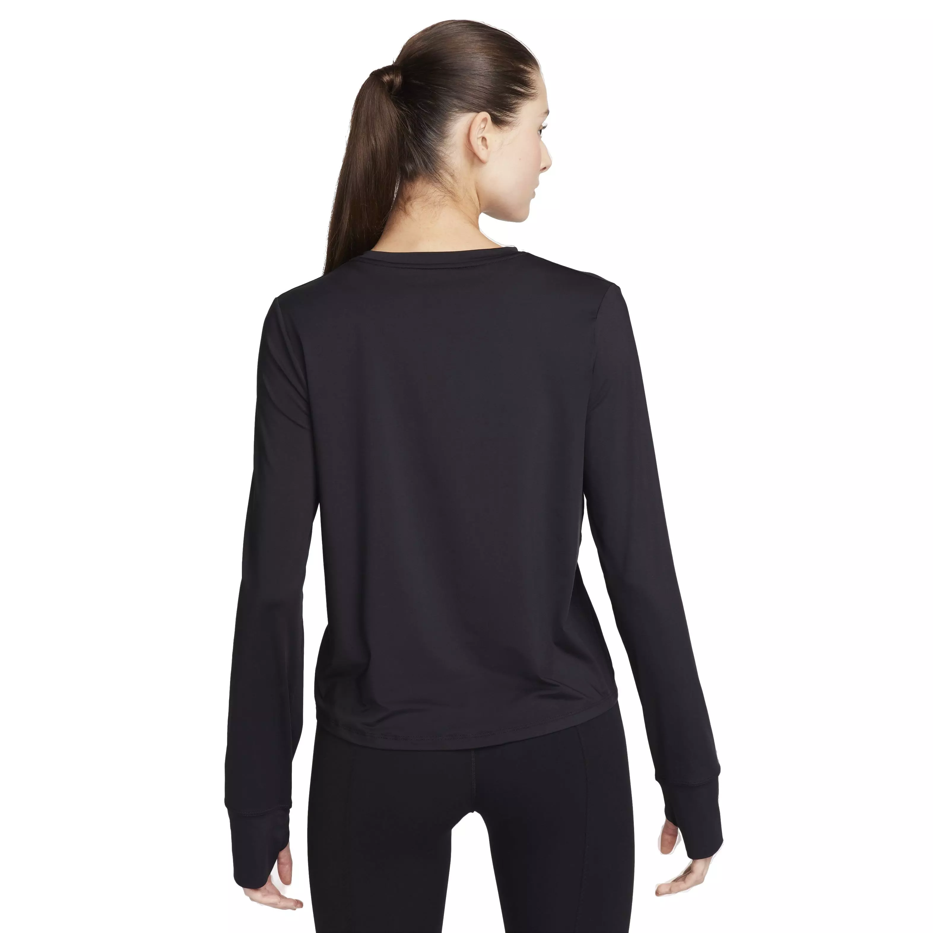 Nike Women's One Classic Dri-FIT Long Sleeve Top - BLACK