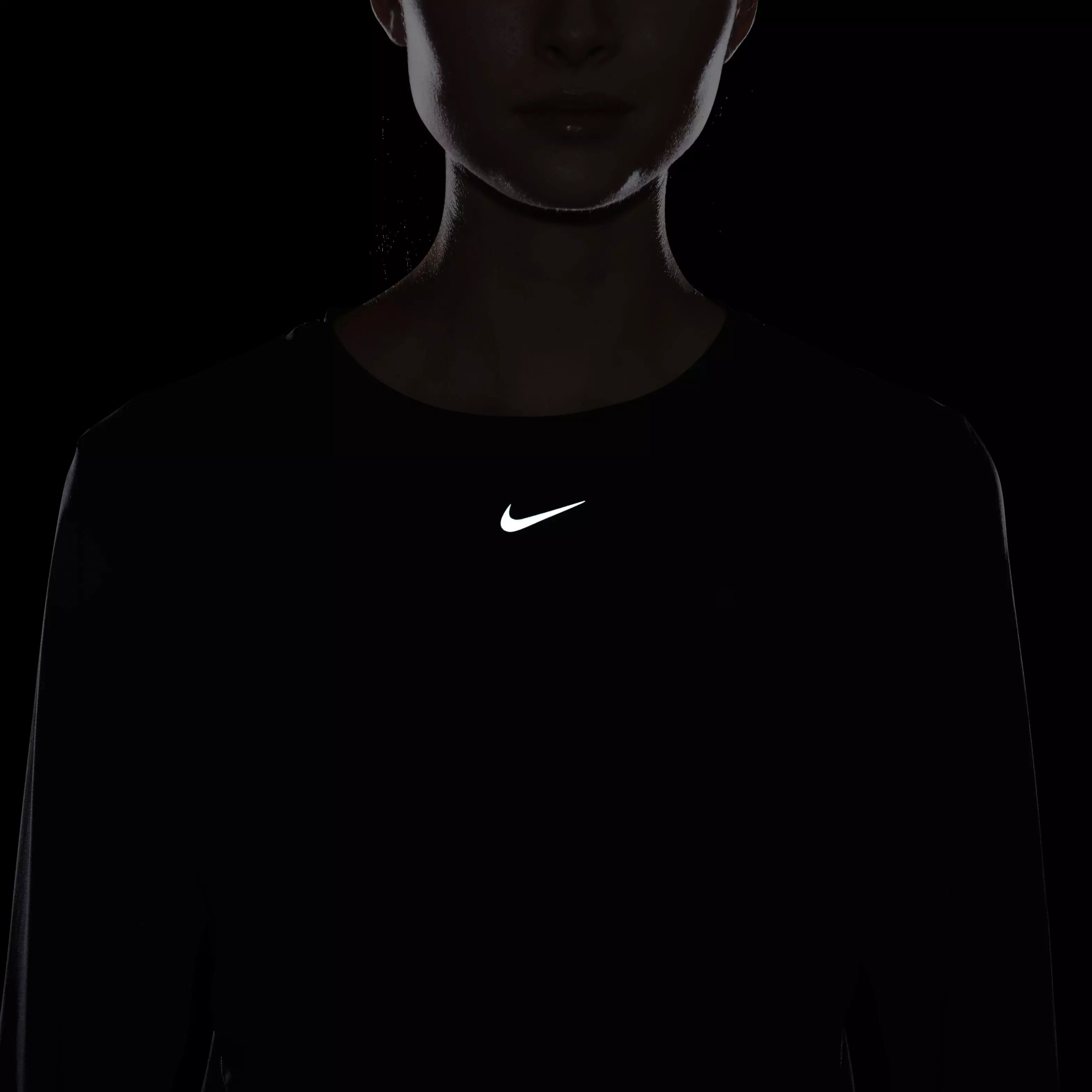 Nike Women's One Classic Dri-FIT Long Sleeve Top - BLACK
