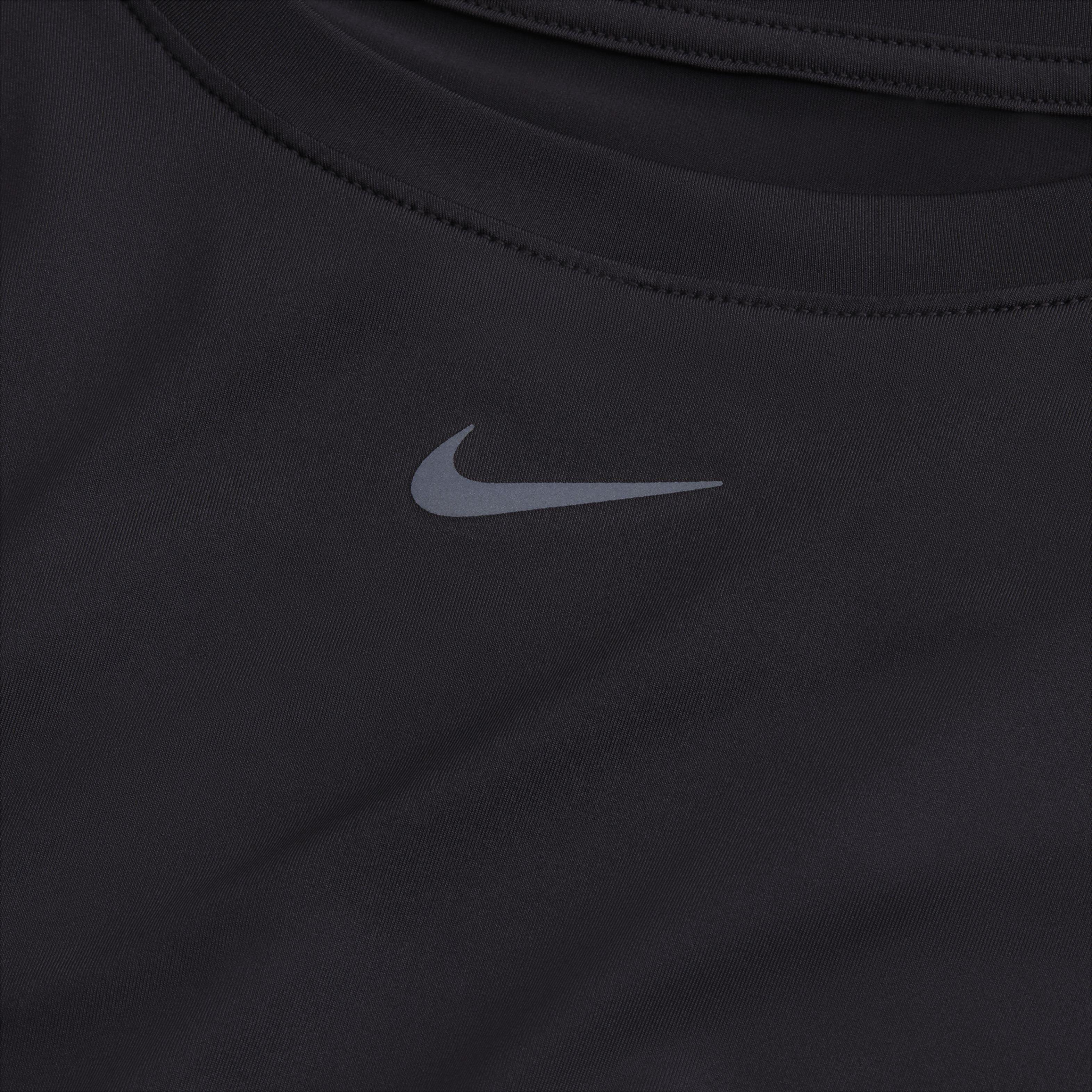 Nike Women's One Classic Dri-FIT Long Sleeve Top - BLACK Thumbnail View 7
