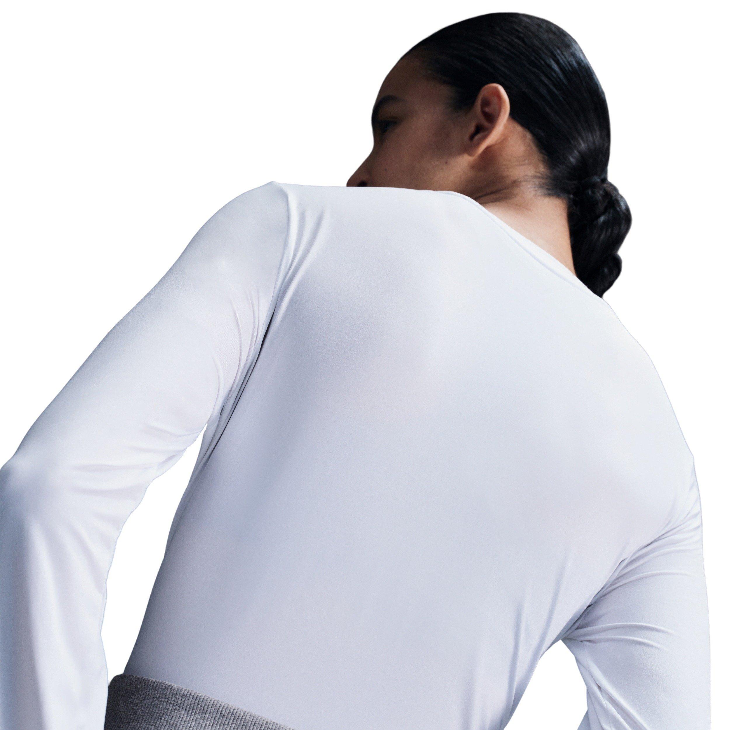 Nike Women's One Classic Dri-FIT Long Sleeve Top - WHITE Thumbnail View 2