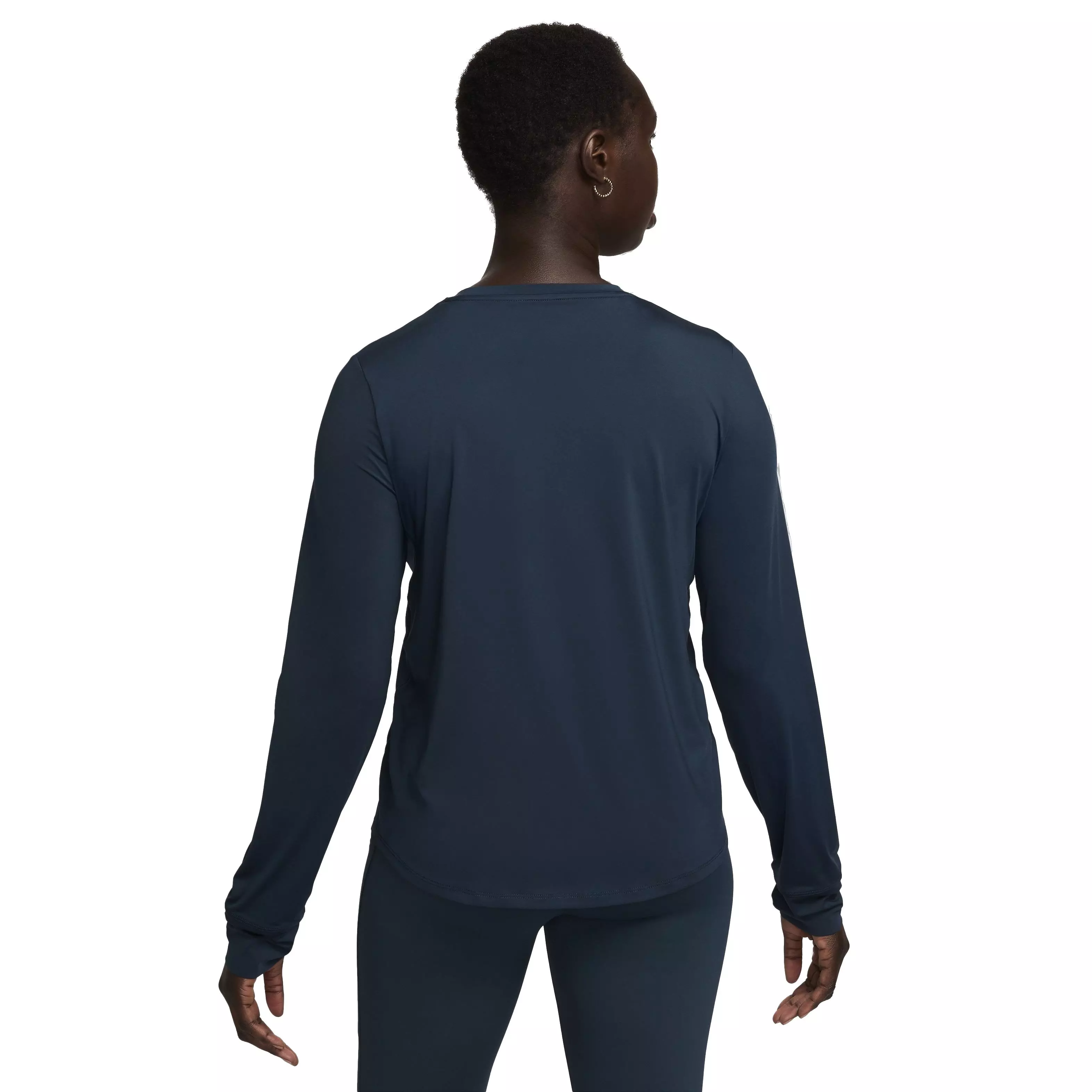 Nike Women's One Classic Dri-FIT Long Sleeve Top - DARK BLUE