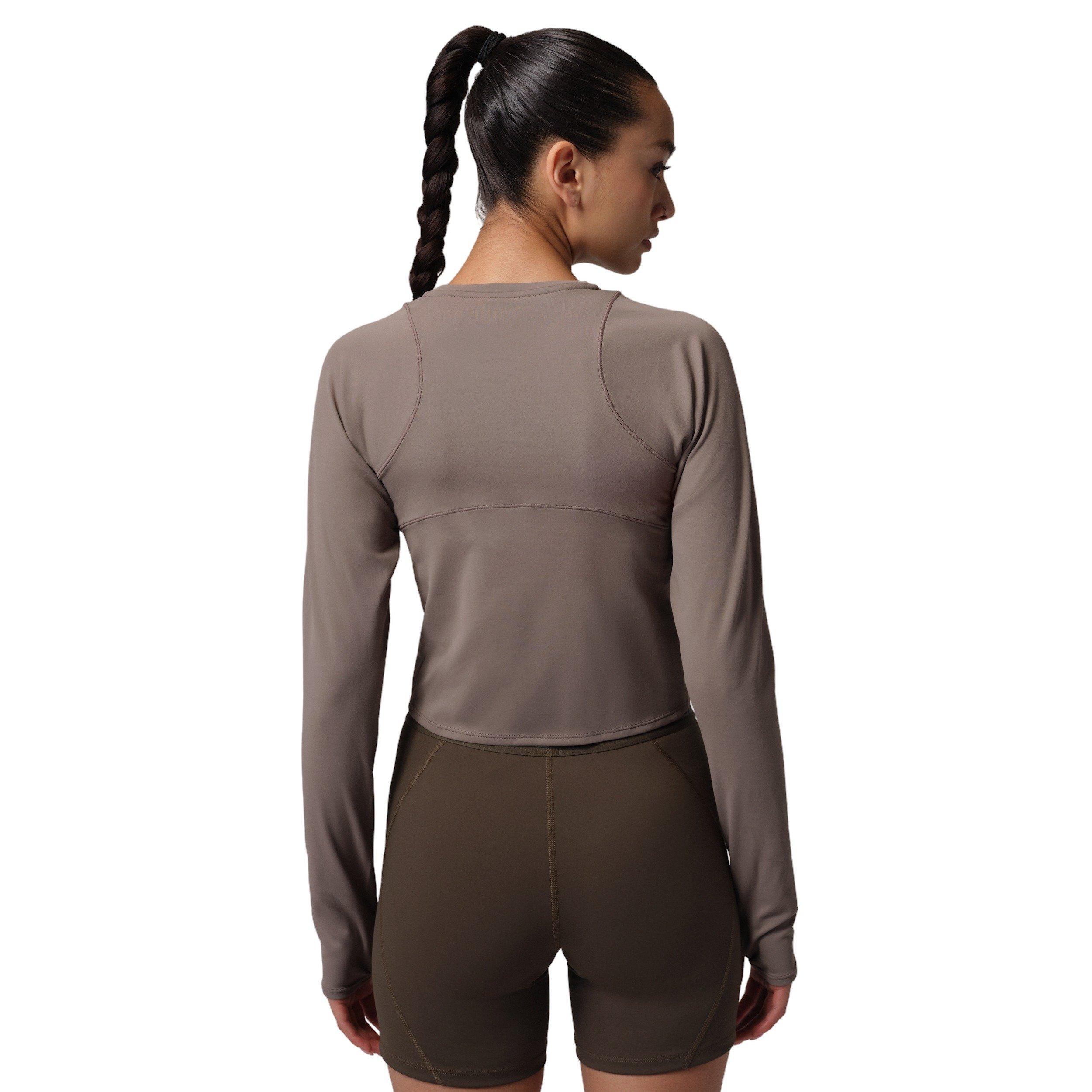 Jordan Women's Sport Flightweight Long-Sleeve Top - Grey - GREY Thumbnail View 2
