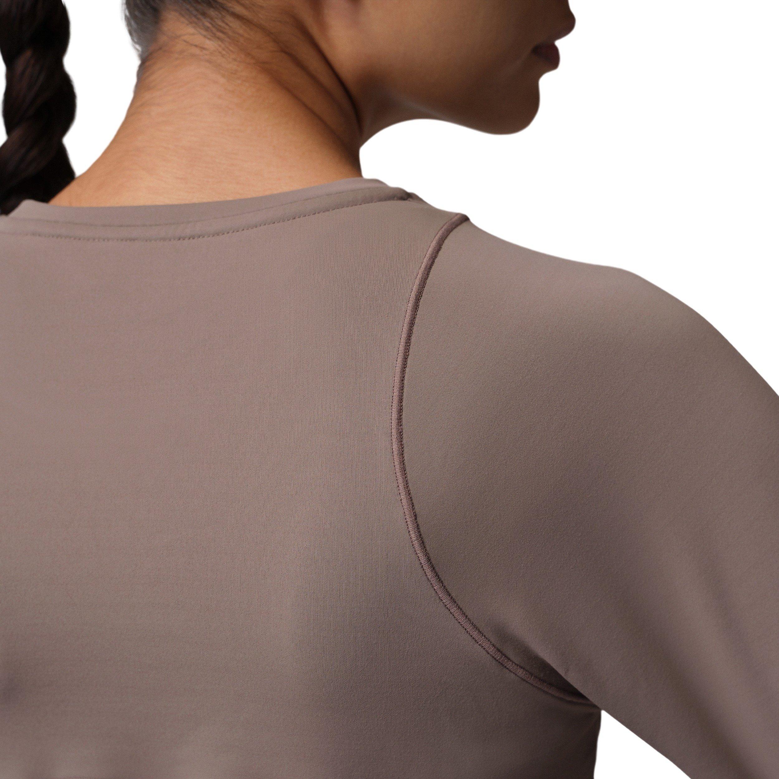 Jordan Women's Sport Flightweight Long-Sleeve Top - Grey - GREY Thumbnail View 4