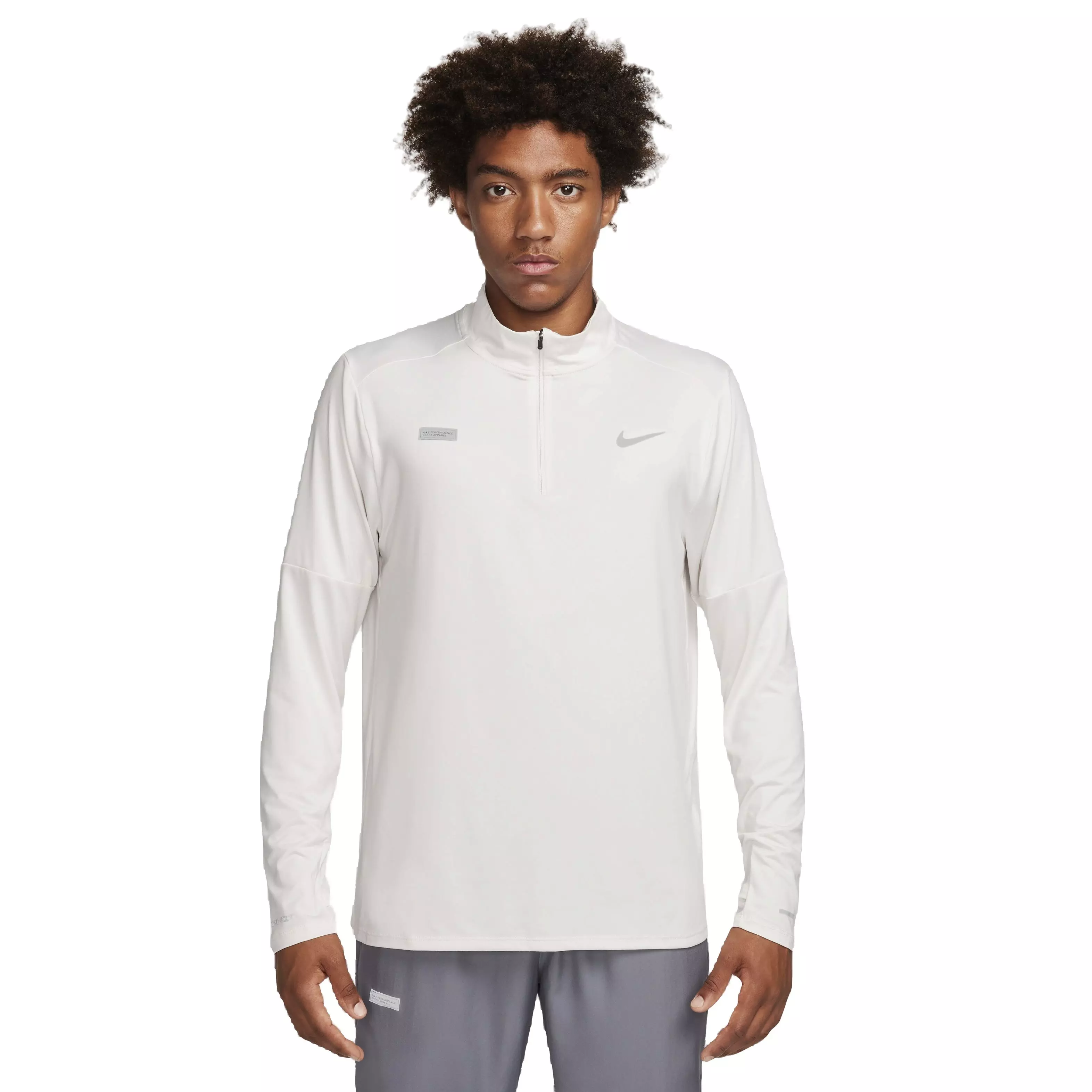 Nike Men's Dri-FIT Element Flash 1/2 Zip Top - GREY