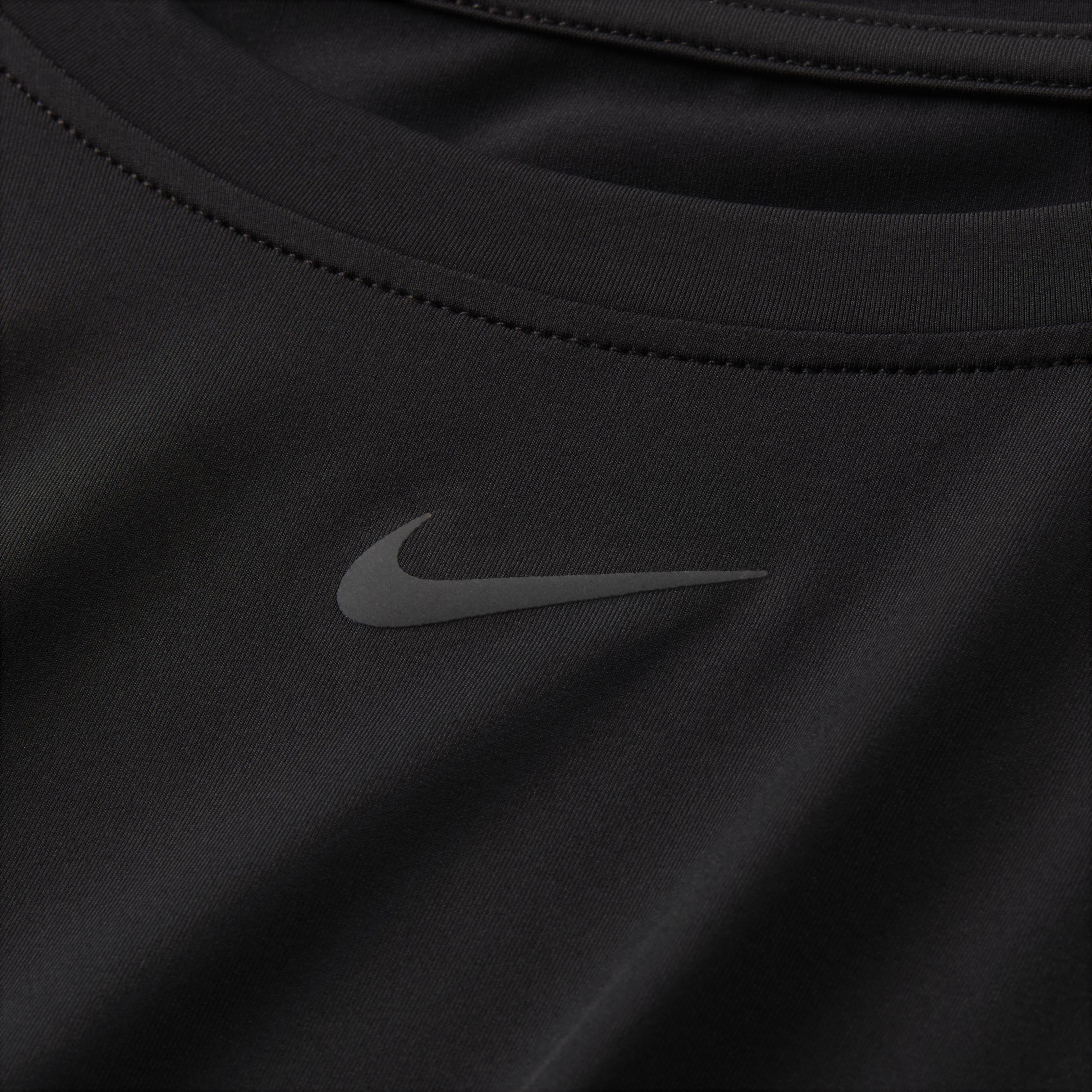 Nike Women's One Classic Dri-FIT Short Sleeve Top - BLACK Thumbnail View 6