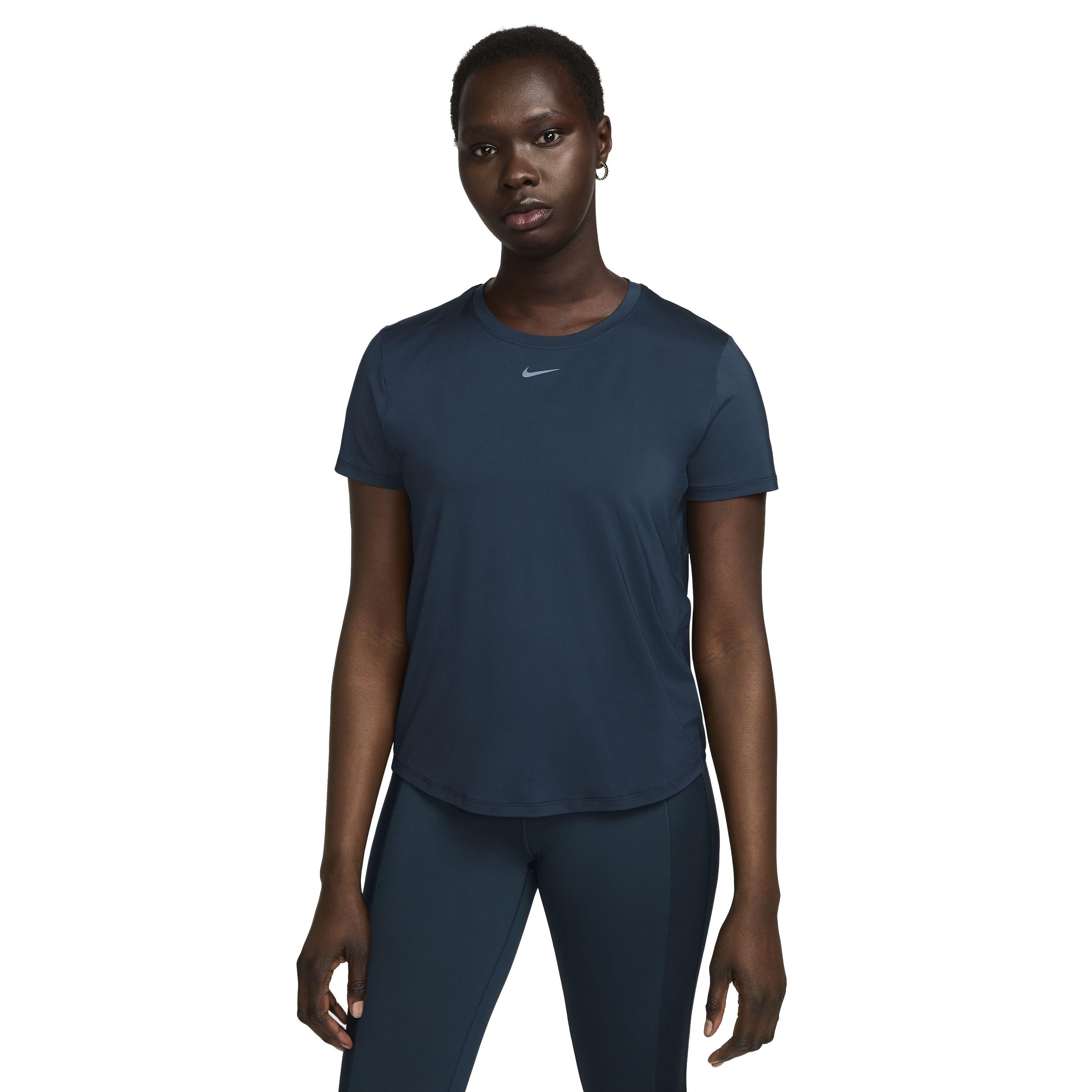 Nike Women's One Classic Dri-FIT Short Sleeve Top - NAVY Thumbnail View 1