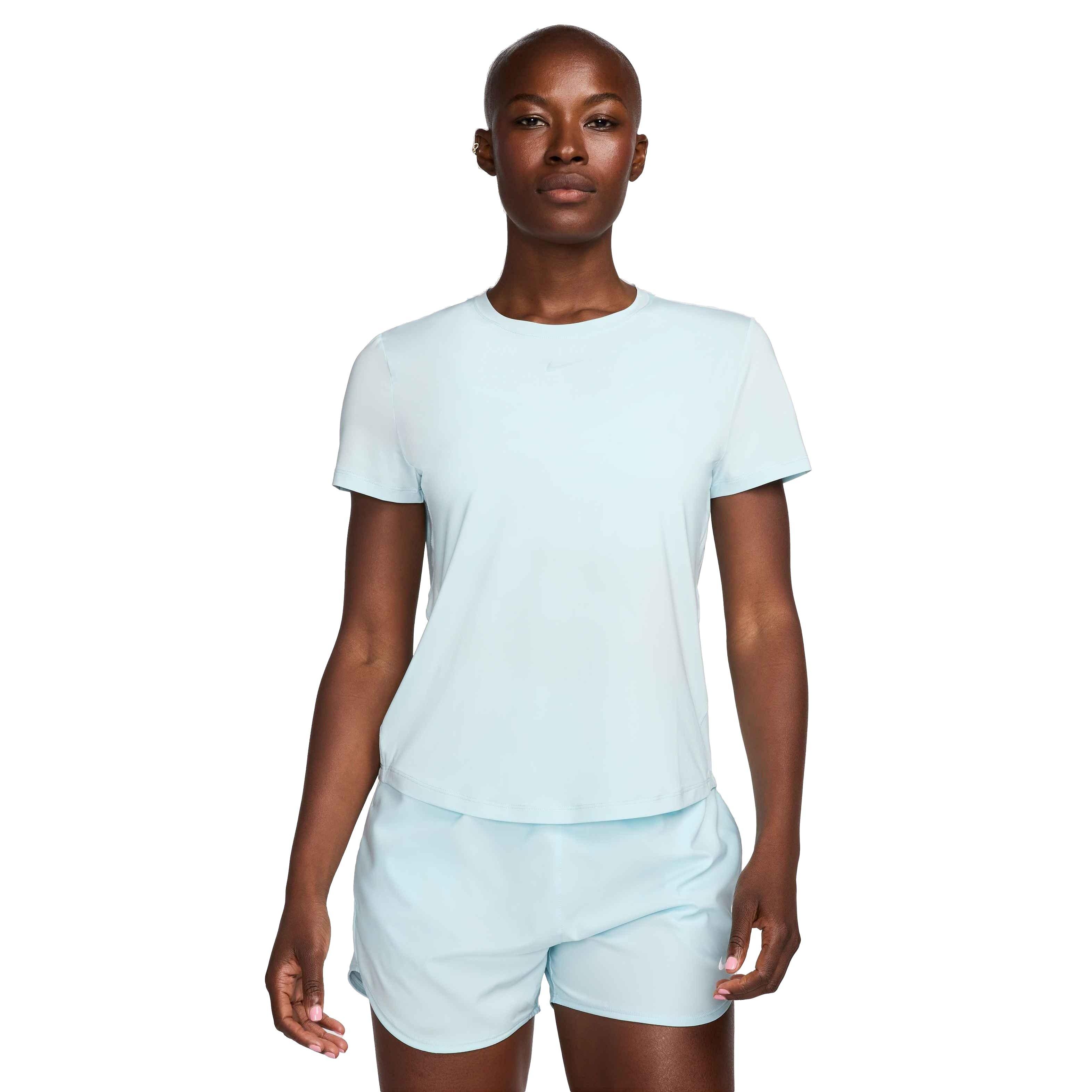 Nike Women's One Classic Dri-FIT Short Sleeve Top - BLUE Thumbnail View 1