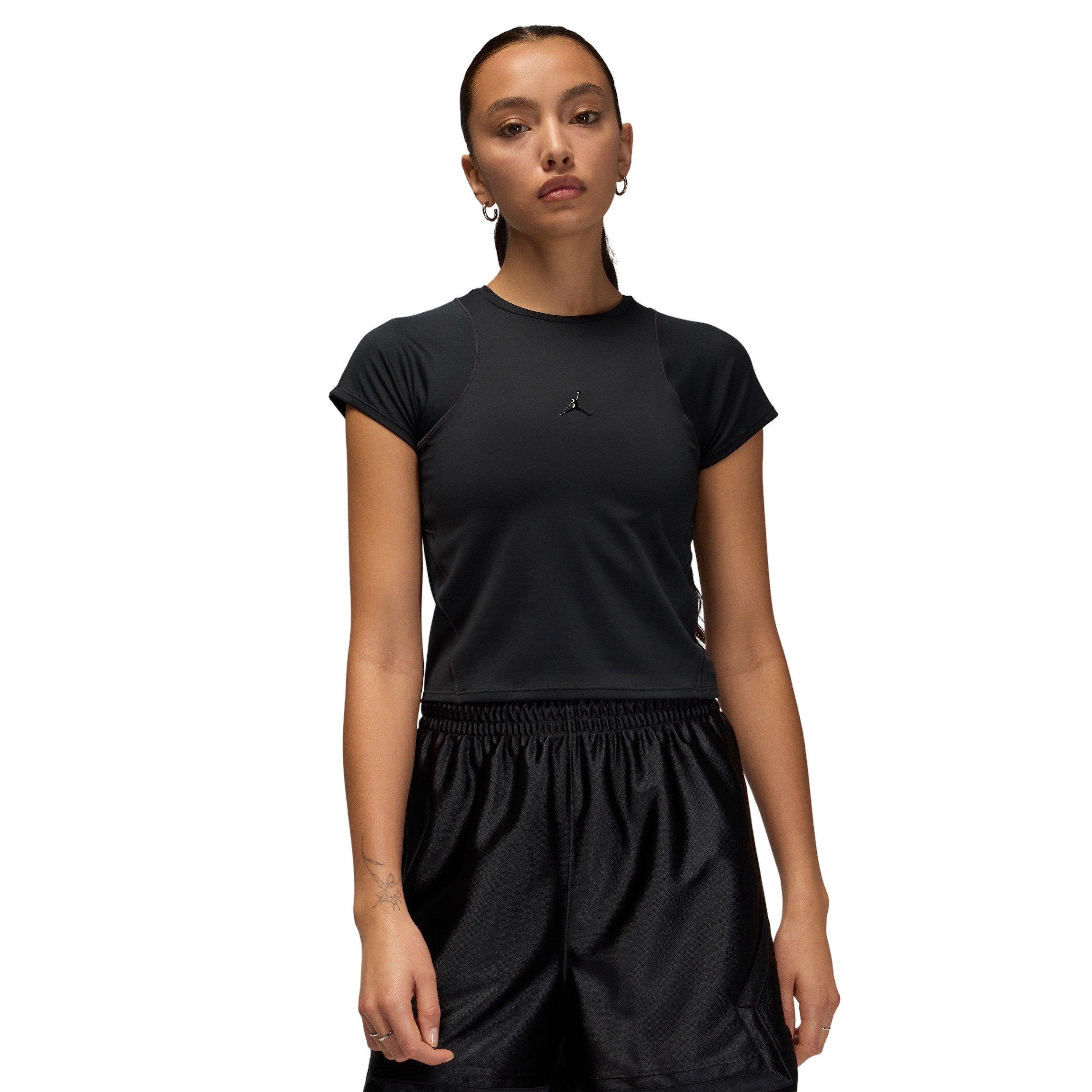 Jordan Women's Sport Flightweight Dri-FIT Short-Sleeve Top - Black - BLACK Thumbnail View 1