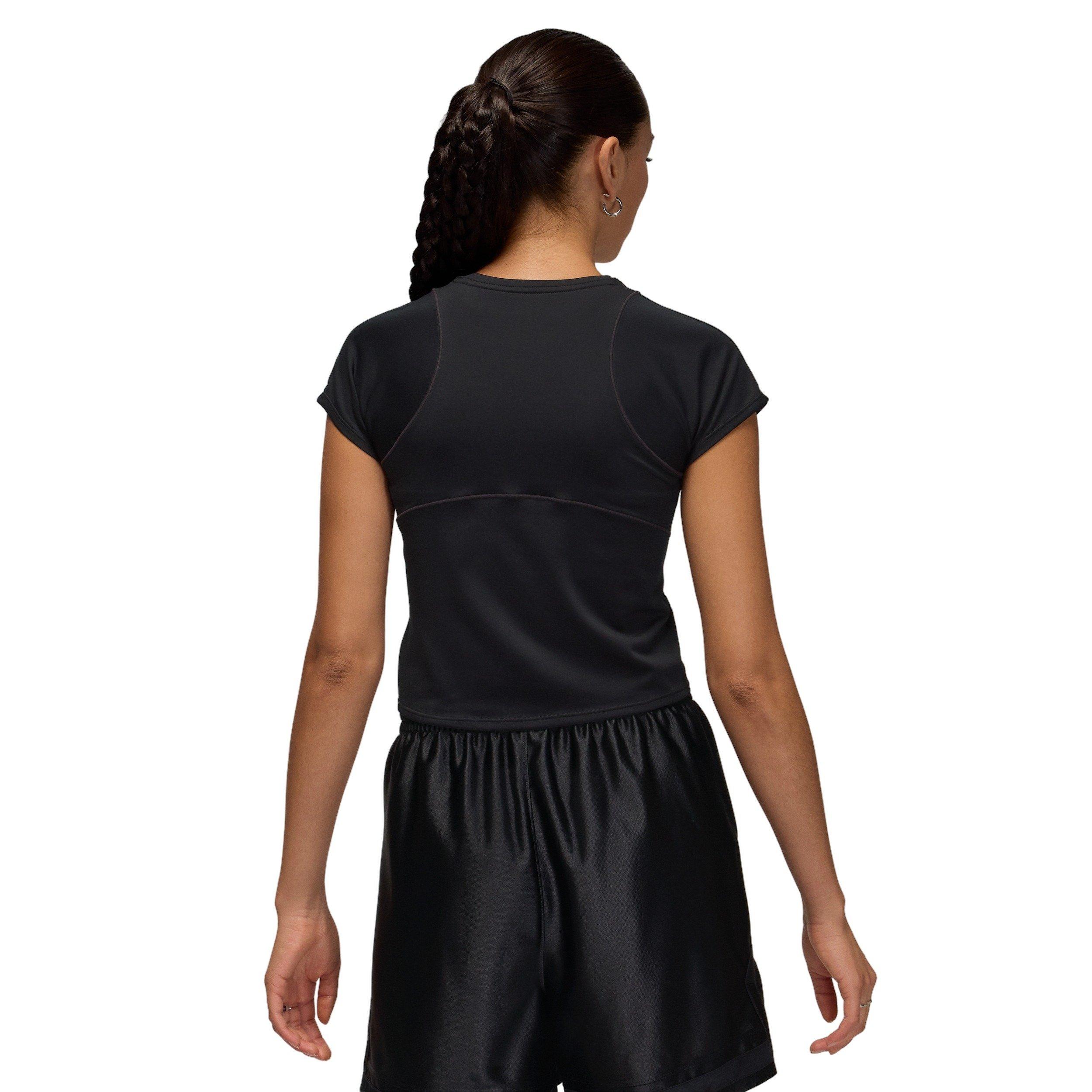 Jordan Women's Sport Flightweight Dri-FIT Short-Sleeve Top - Black - BLACK Thumbnail View 2