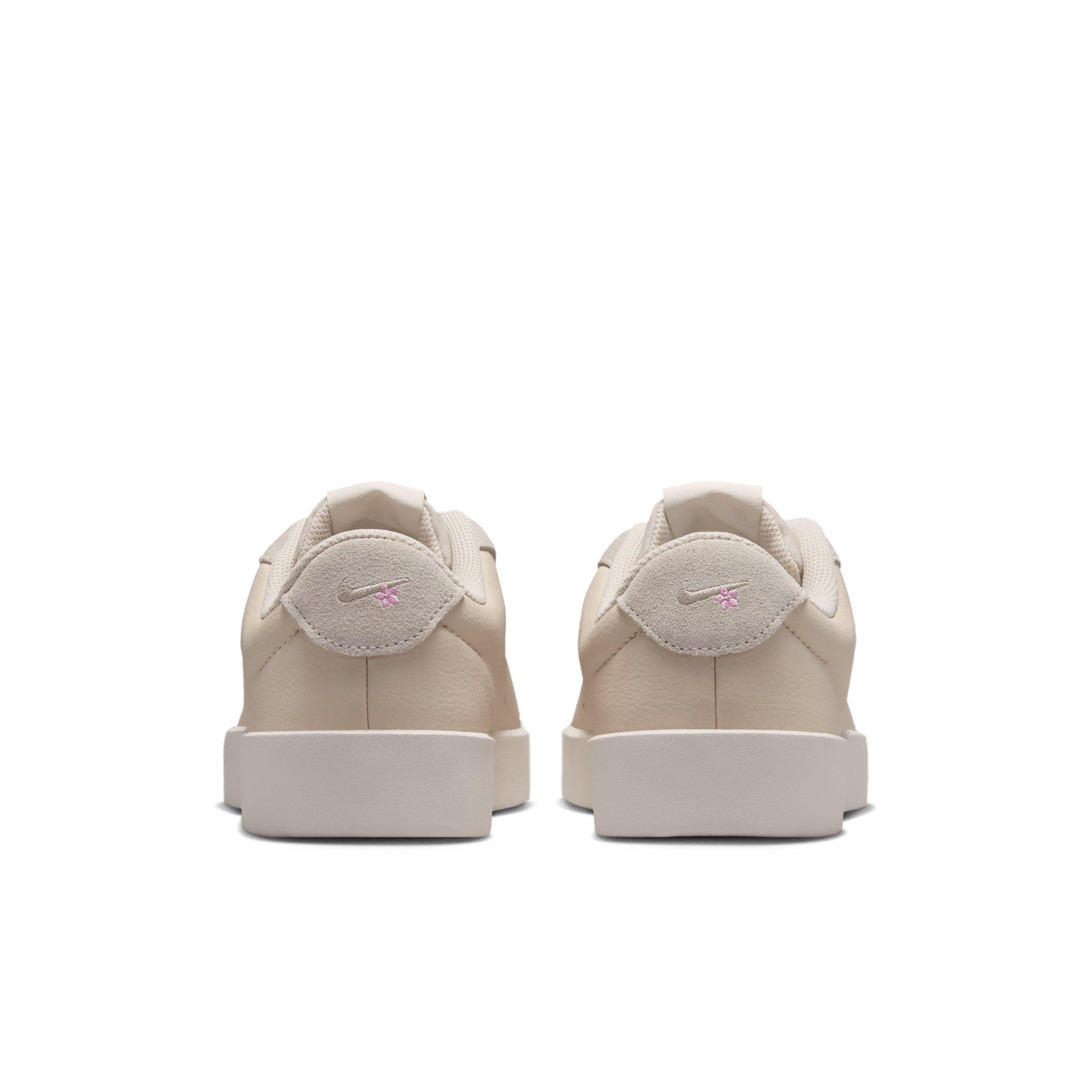 Nike Court Heritage SE Stitched Floral "Light Brown/Phantom/Bleached Lilac/Cream II" Women's Shoe - LT BROWN/PHANTOM/LILAC/CREAM