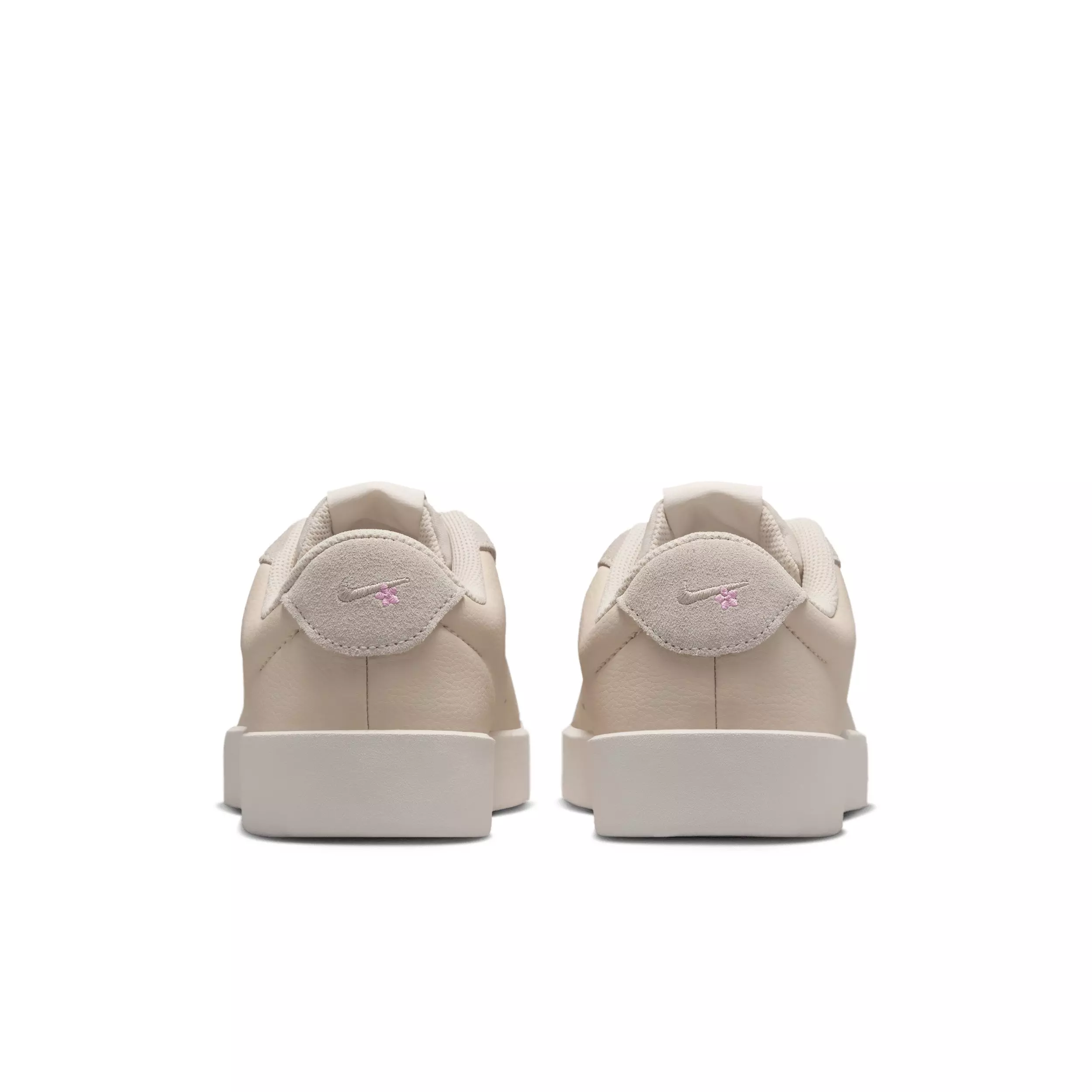 Nike Court Heritage SE Stitched Floral "Light Brown/Phantom/Bleached Lilac/Cream II" Women's Shoe - LT BROWN/PHANTOM/LILAC/CREAM