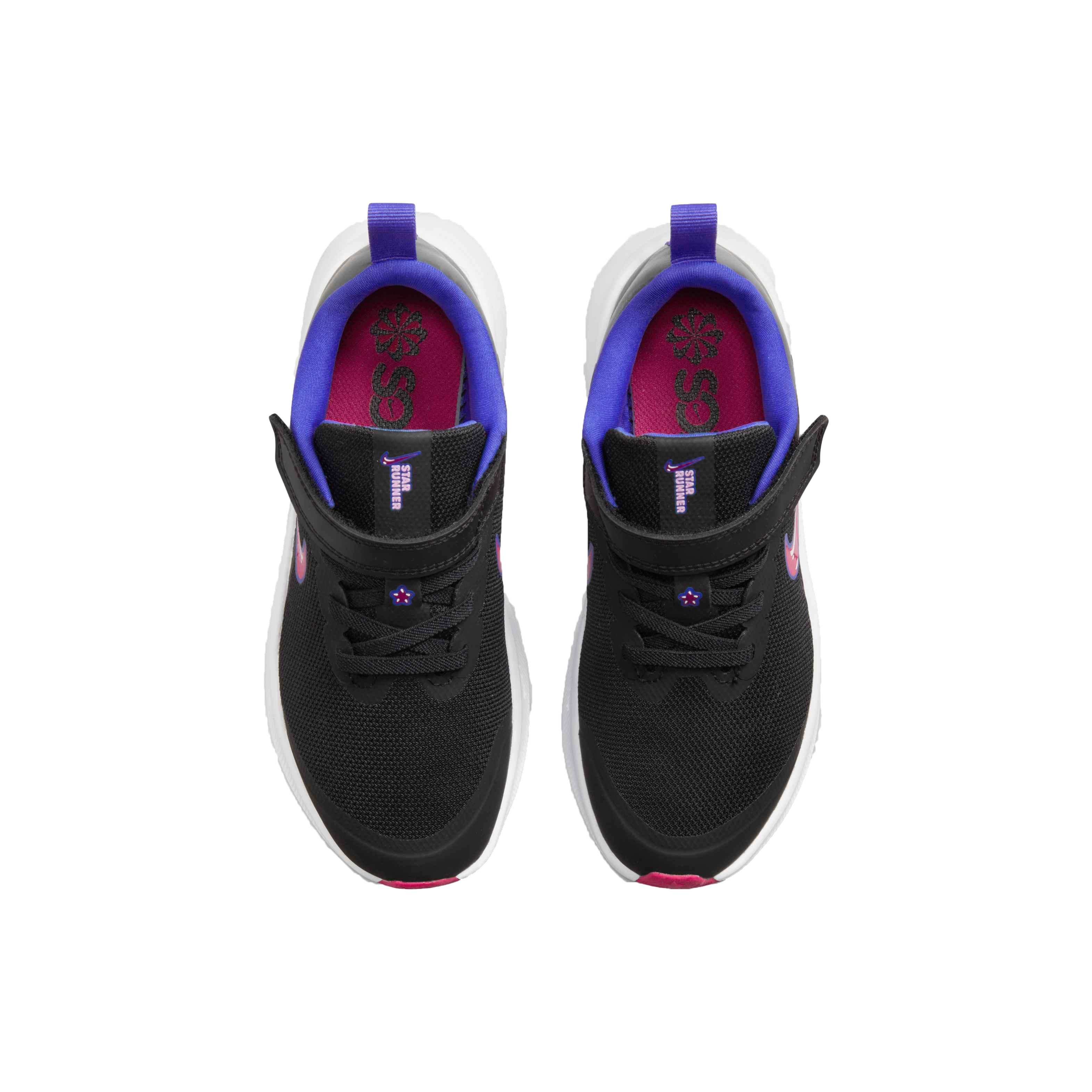 Nike Star Runner 3 SE Preschool Girls' "Black/Very Berry/Lapis/Pink Rise" Running Shoe