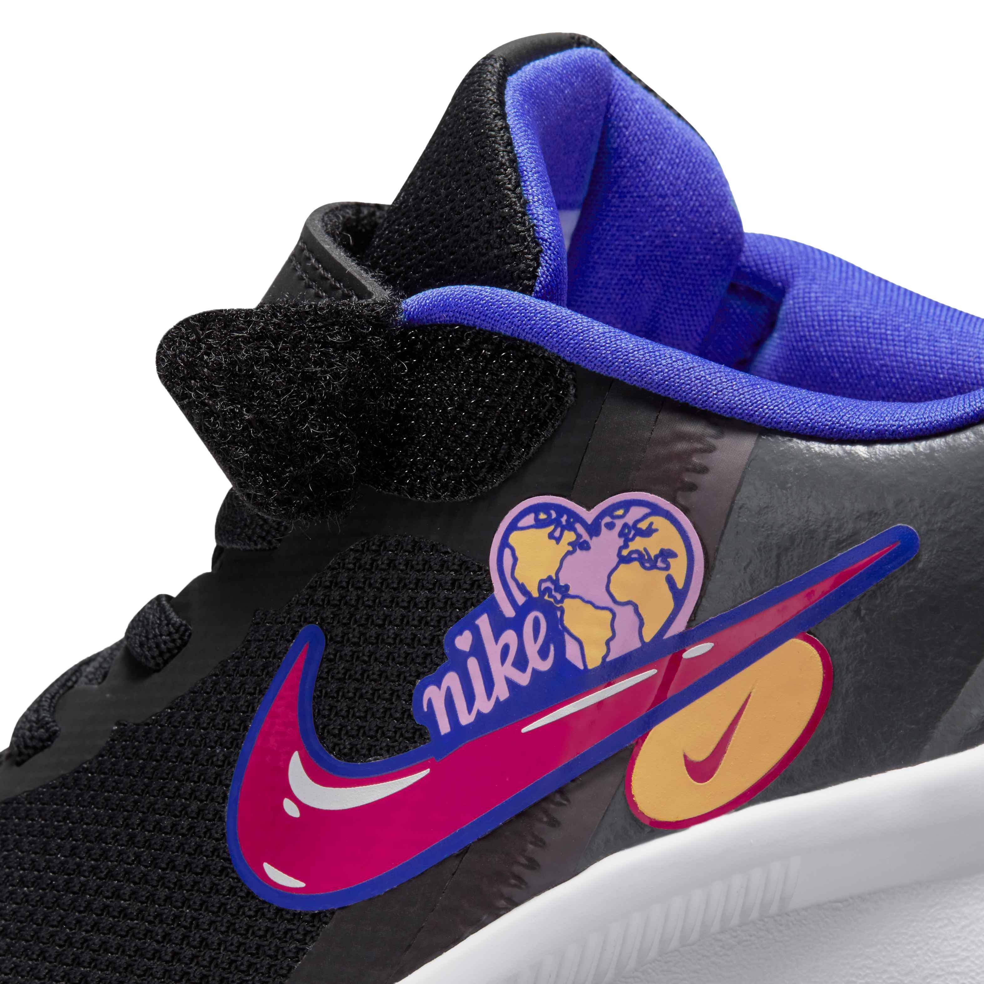 Nike Star Runner 3 SE Preschool Girls' "Black/Very Berry/Lapis/Pink Rise" Running Shoe