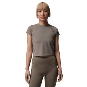 Jordan Women's Sport Flightweight Dri-FIT Short-Sleeve Top -Grey